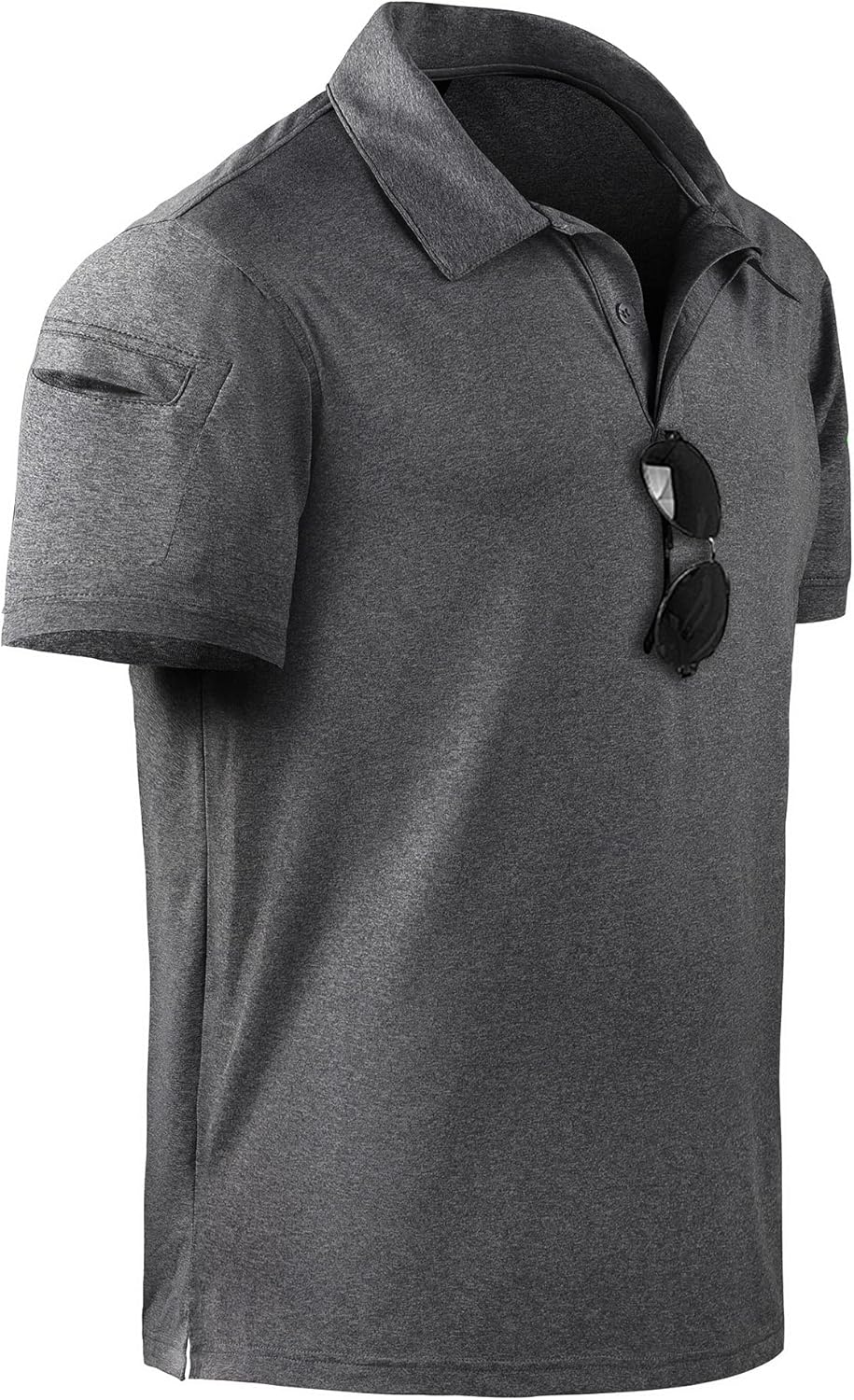 geeksport Polo Homme à Manches Courtes Extérieur Décontracté Séchage Rapide Sportif Respirant Golf T-Shirt