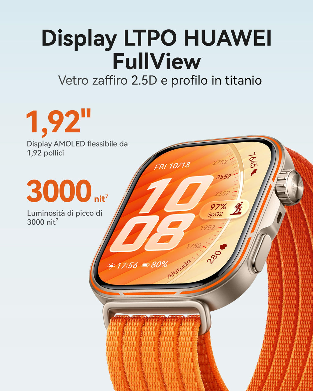 HUAWEI WATCH FIT 5 Smartwatch, Schermo AMOLED HD da 1,82", Design Raffinato, Pagamento NFC, Rilevamento Cadute, Batteria a lunga durata, Monitoraggio della salute, 5 ATM, Android & iOS, Nero