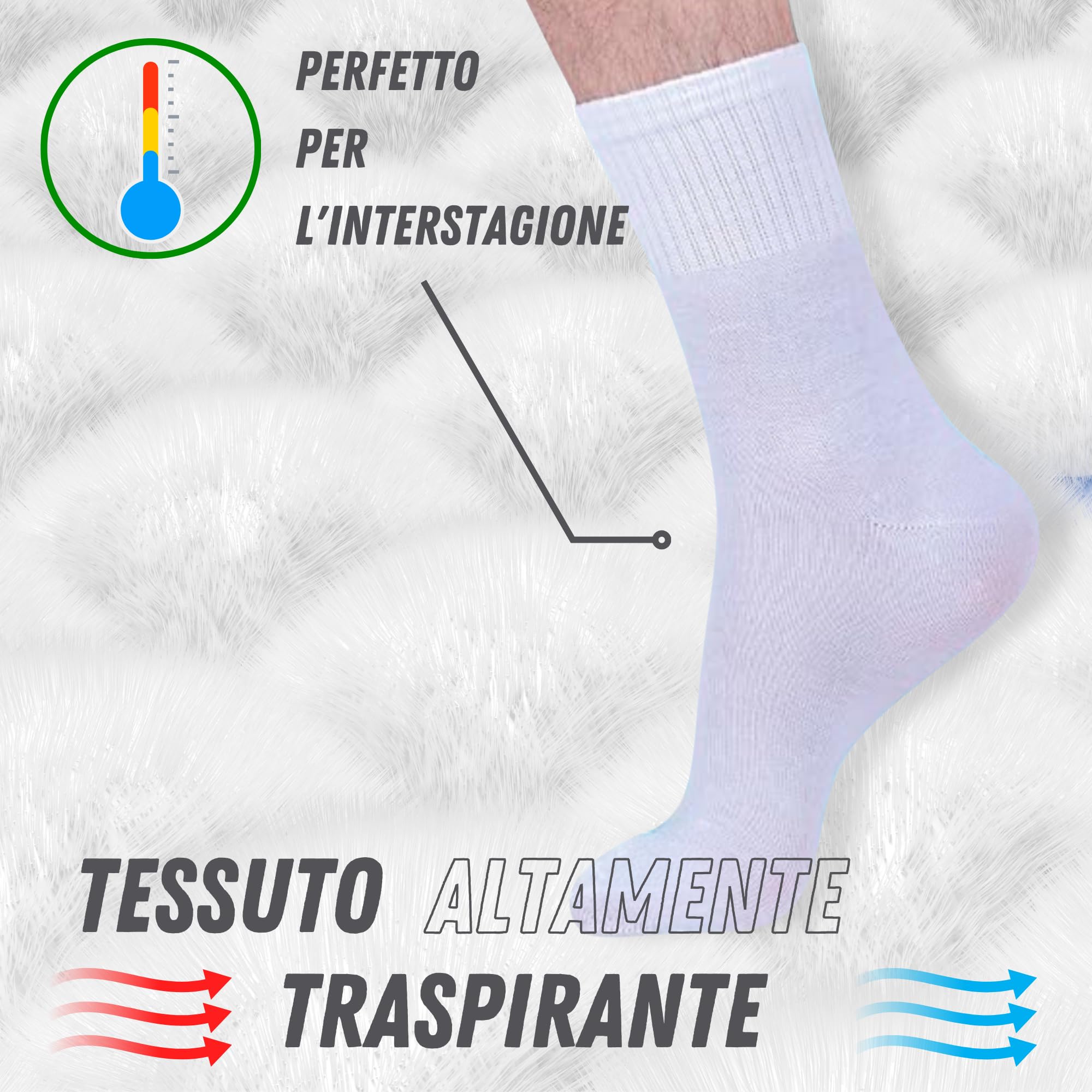 6 Paia Calzini sportivi uomo | Calzini sportivi donna | Calzini running uomo | Calzini running donna