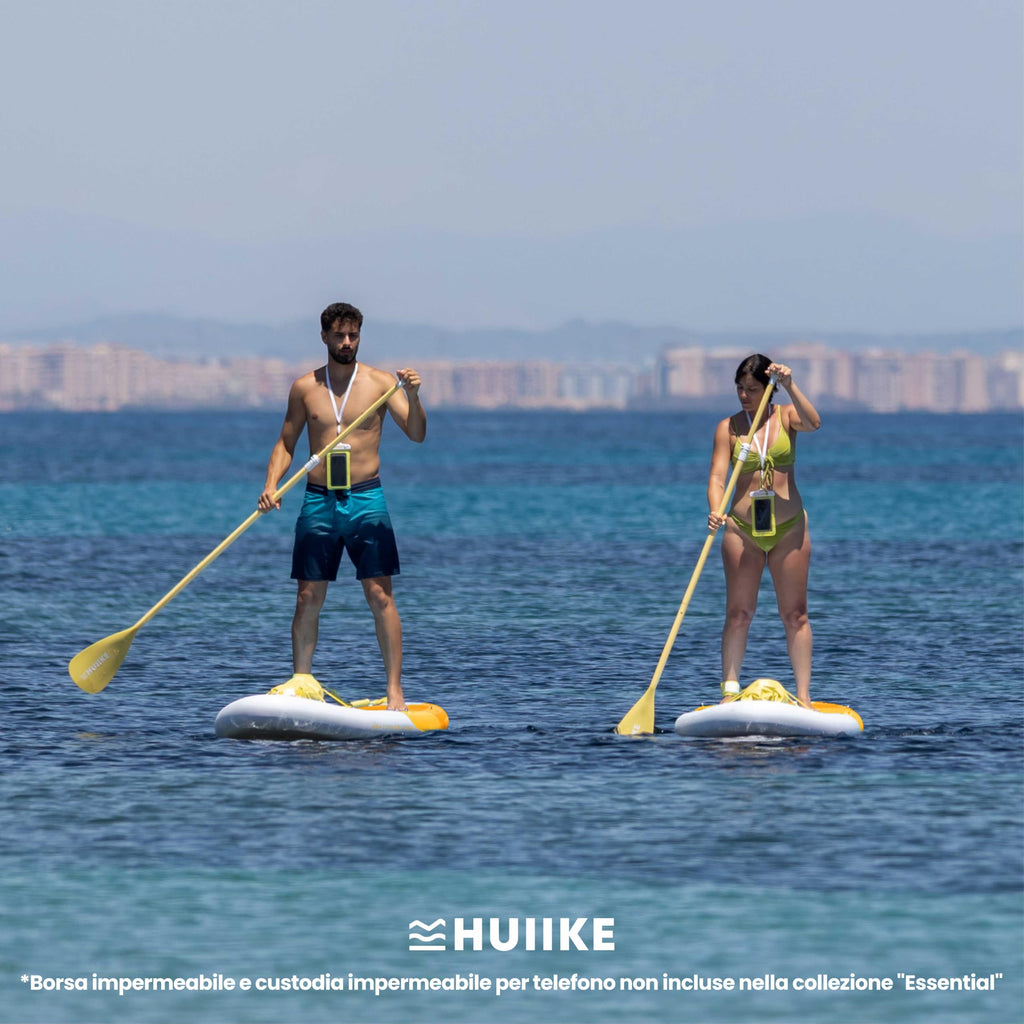 HUIIKE Tavola Sup Gonfiabile Adulti con Accessori Inclusi, Pagaia, Pinne, Pompa. Stand Up Paddle Board con Grande Stabilità e Resistenza. 305 x 84 x 15 cm, Carico Massimo 130 kg