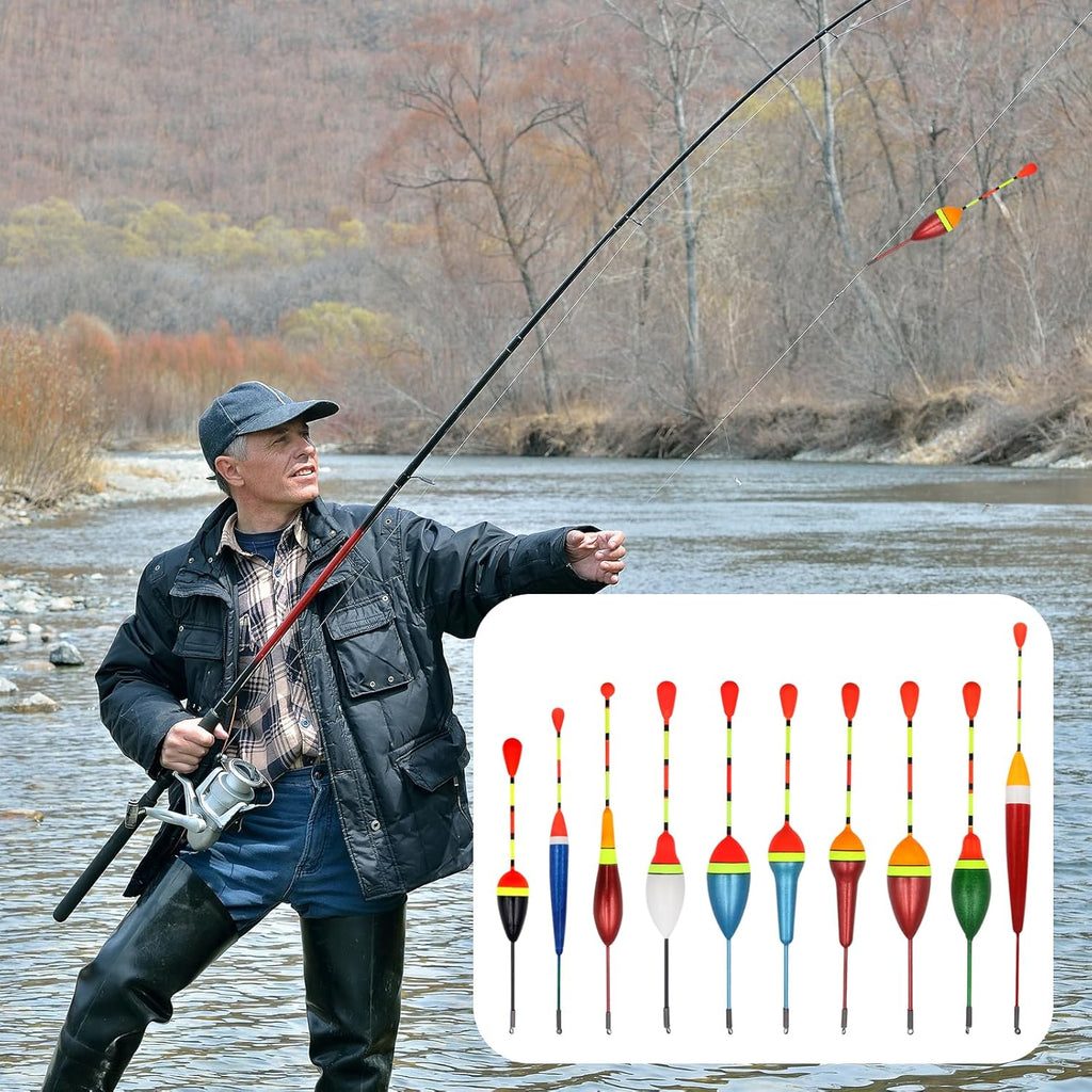 CONNECTION 10 Pezzi Galleggianti da Pesca 205 Pezzi Pesca Piombo Shots 4 Pezzi Stopper Galleggiante Pesca 3 Pezzi Girelle da Pesca Accessori Pesca per Dolce Acqua Salata Fiumi Laghi Stagni Oceanica