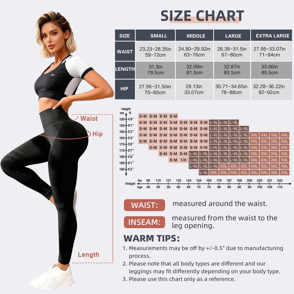 Leggins Anticellulite Donna, Leggings Sportivi Lunghi Compressione Push Up Glutei, Vita Alta Opachi Yoga Pilates Fitness