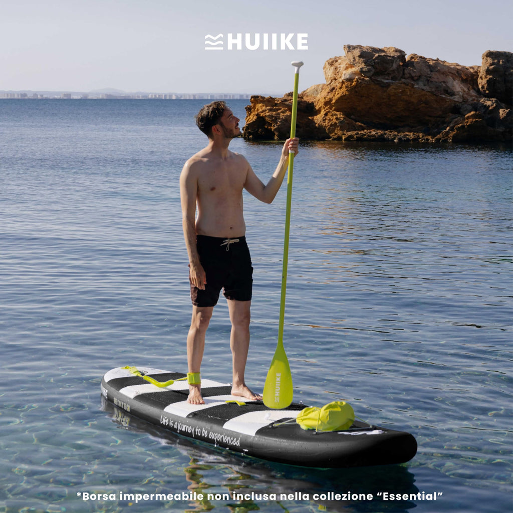 HUIIKE Tavola Sup Gonfiabile Adulti con Accessori Inclusi, Pagaia, Pinne, Pompa. Stand Up Paddle Board con Grande Stabilità e Resistenza. 305 x 84 x 15 cm, Carico Massimo 130 kg