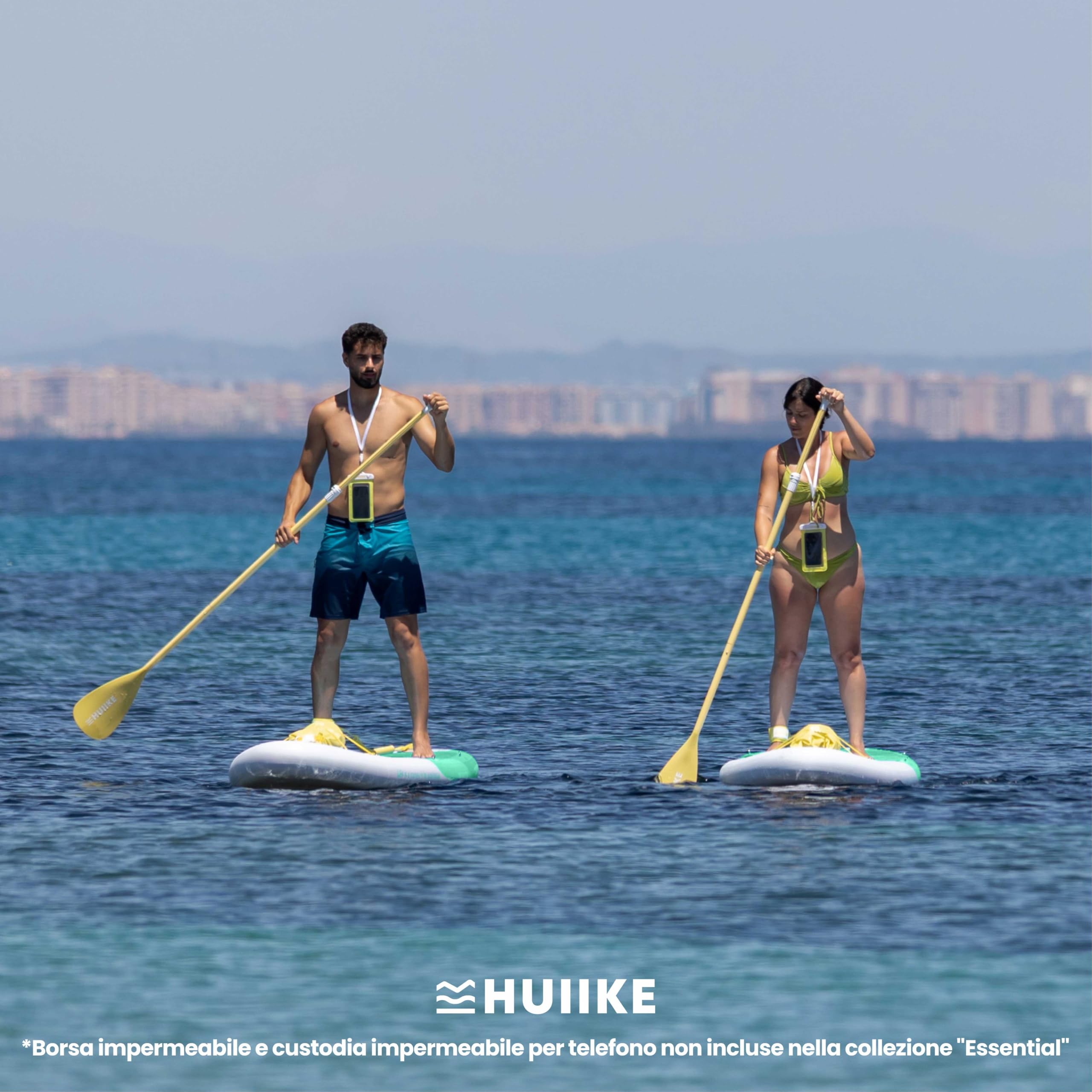 HUIIKE Tavola Sup Gonfiabile Adulti con Accessori Inclusi, Pagaia, Pinne, Pompa. Stand Up Paddle Board con Grande Stabilità e Resistenza. 305 x 84 x 15 cm, Carico Massimo 130 kg