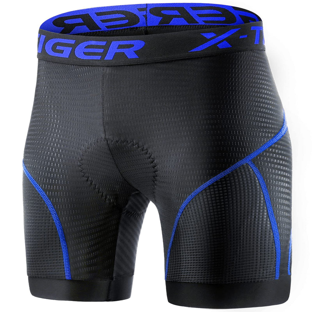 X-TIGER Cuissard cycliste homme avec rembourrage gel 5D respirant sous-vêtement caleçon de cyclisme pour vélo