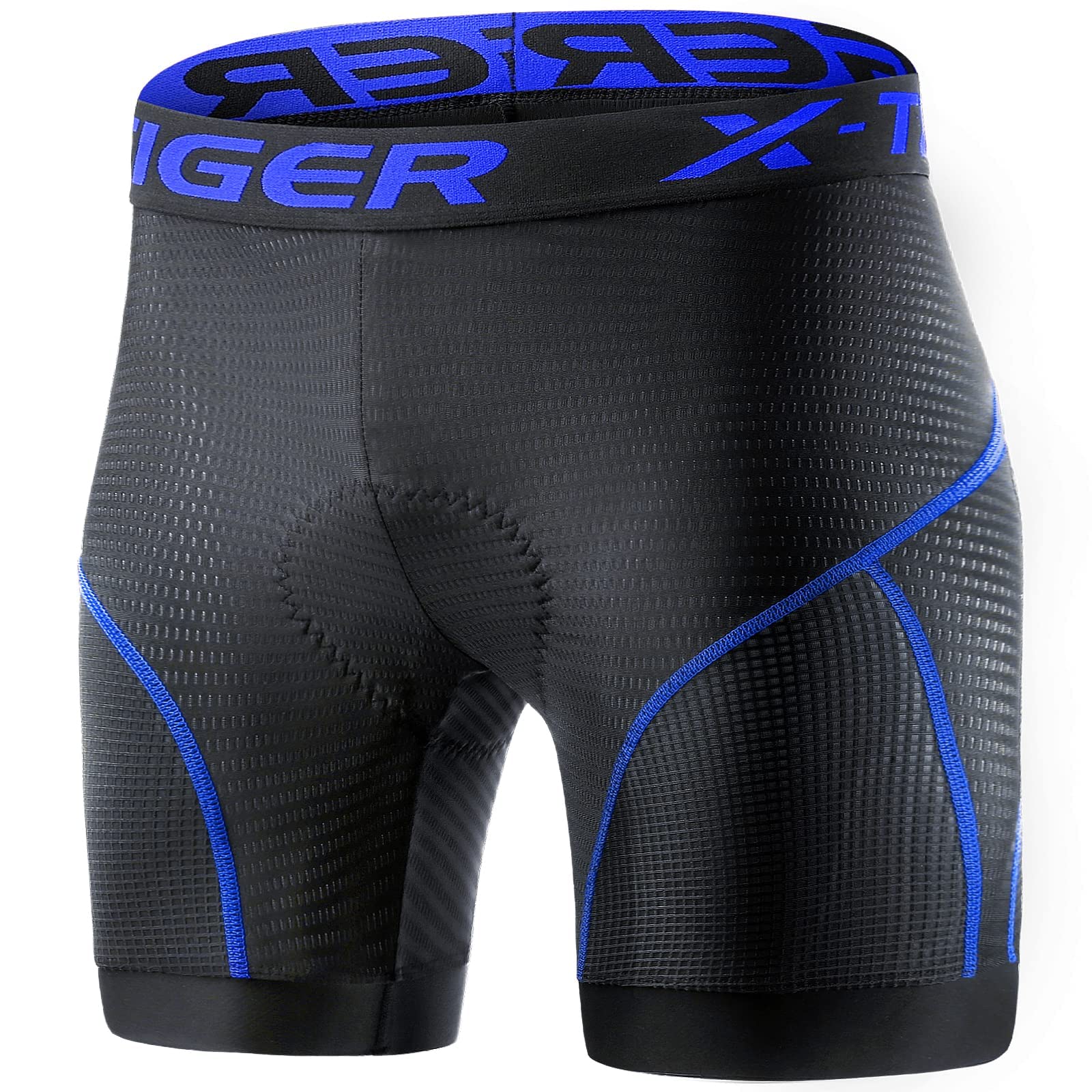X-TIGER Cuissard cycliste homme avec rembourrage gel 5D respirant sous-vêtement caleçon de cyclisme pour vélo