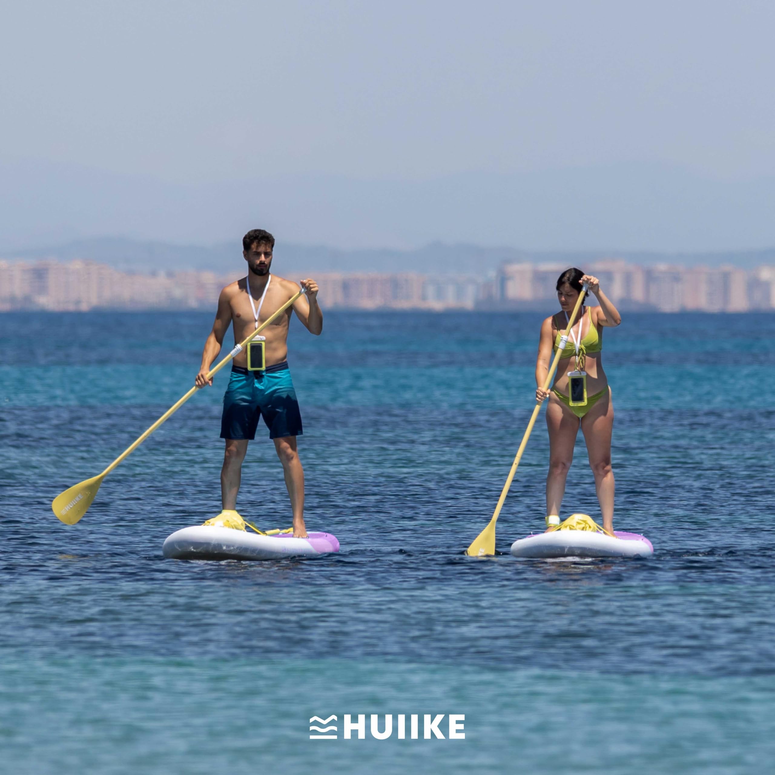 HUIIKE Tavola Sup Gonfiabile Adulti con Accessori Inclusi, Pagaia, Pinne, Pompa. Stand Up Paddle Board con Grande Stabilità e Resistenza. 305 x 84 x 15 cm, Carico Massimo 130 kg