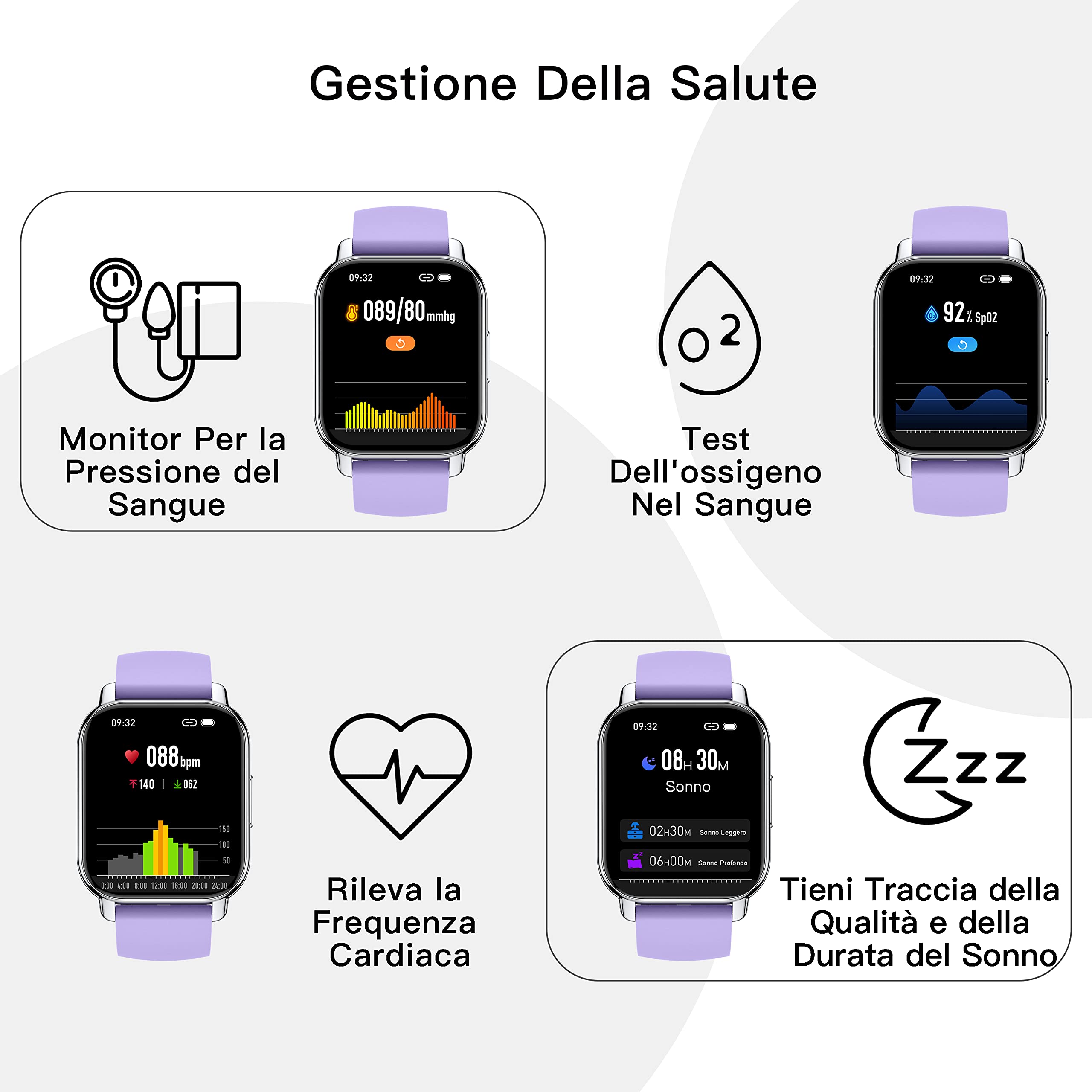 Popglory Smartwatch Uomo Donna Chiamate e Whatsapp, AI Orologio Contapassi 100+ Sports, Assistente, Salute 24/7, Pressione Sanguigna, Cardiofrequenzimetro, SpO2 Sonno, 2 Cinturini per Android iOS