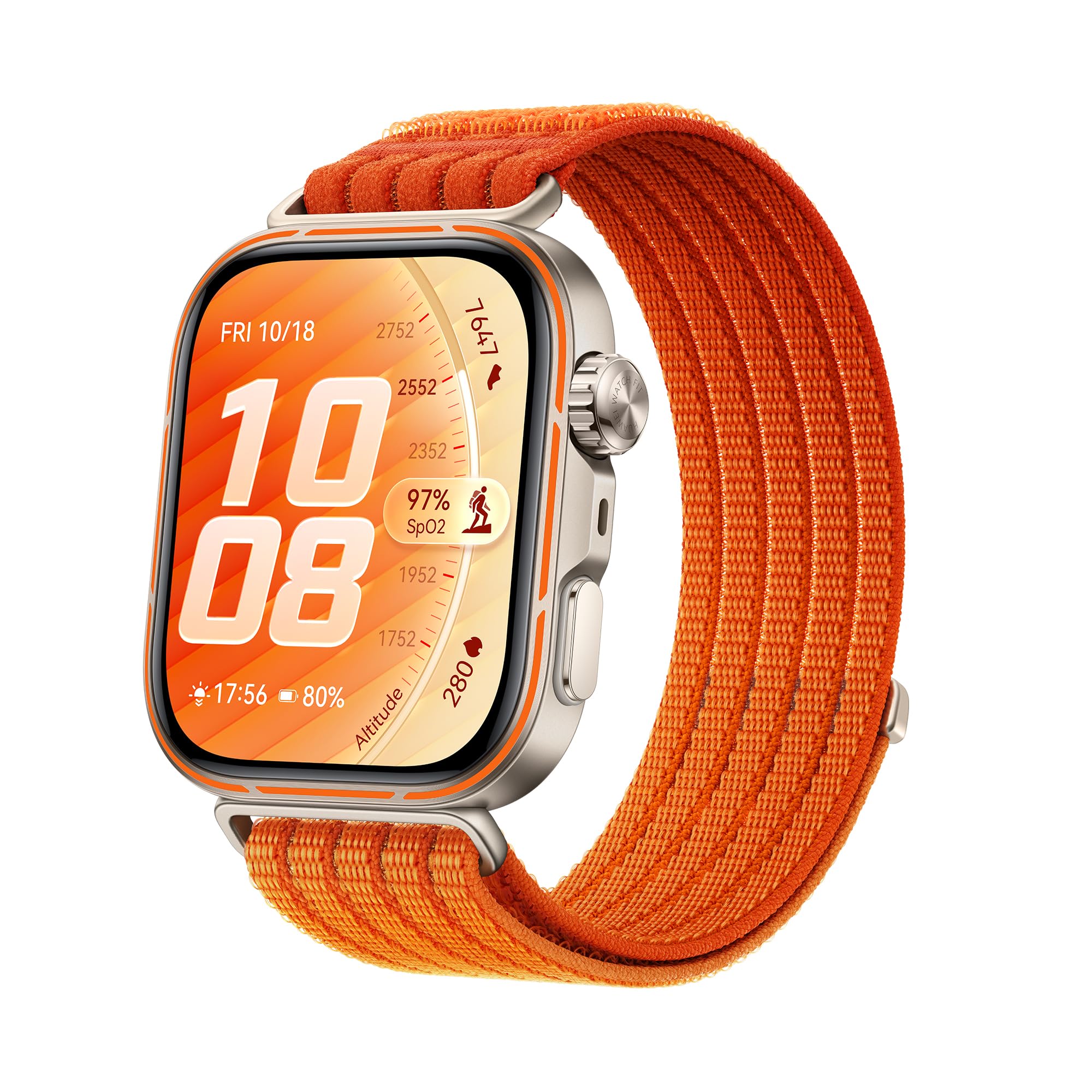 HUAWEI WATCH FIT 5 Smartwatch, Schermo AMOLED HD da 1,82", Design Raffinato, Pagamento NFC, Rilevamento Cadute, Batteria a lunga durata, Monitoraggio della salute, 5 ATM, Android & iOS, Nero