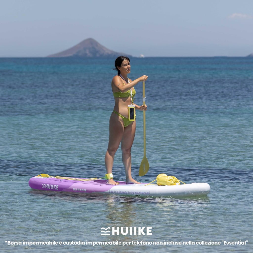 HUIIKE Tavola Sup Gonfiabile Adulti con Accessori Inclusi, Pagaia, Pinne, Pompa. Stand Up Paddle Board con Grande Stabilità e Resistenza. 305 x 84 x 15 cm, Carico Massimo 130 kg