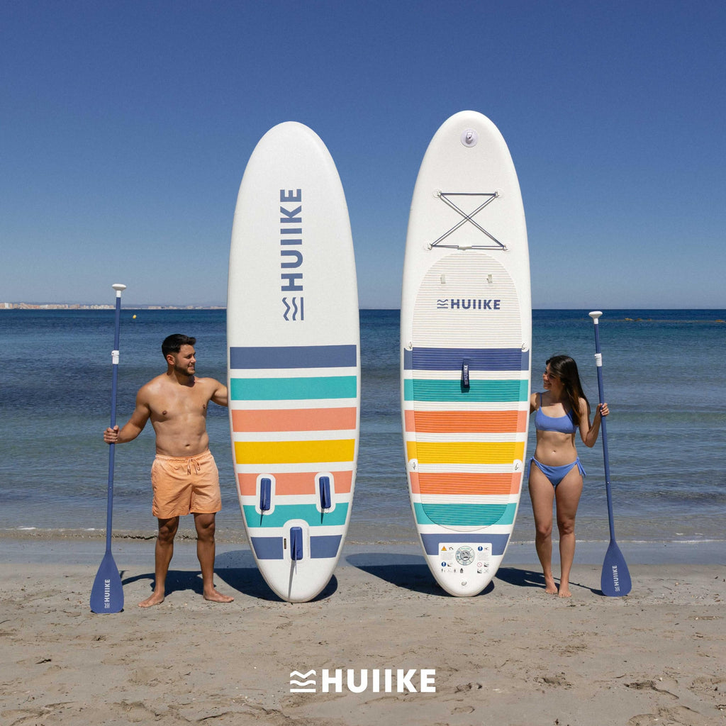 HUIIKE Tavola Sup Gonfiabile Adulti con Accessori Inclusi, Pagaia, Pinne, Pompa. Stand Up Paddle Board con Grande Stabilità e Resistenza. 305 x 84 x 15 cm, Carico Massimo 130 kg