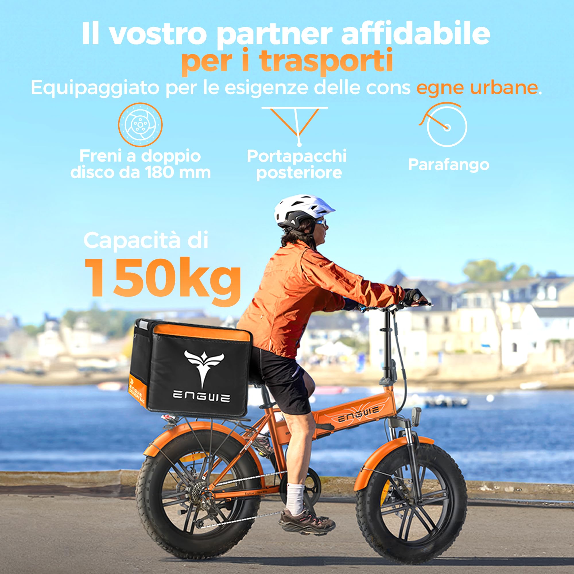 ENGWE Bici Elettrica Pieghevole, Bicicletta Elettrica da 48V 13Ah Batteria Rimovibile, Autonomia di 50-120 km E-bike，20"×4.0" Fat Tire 7 Velocità ebike da per Ogni Terreno, EP-2 BOOST