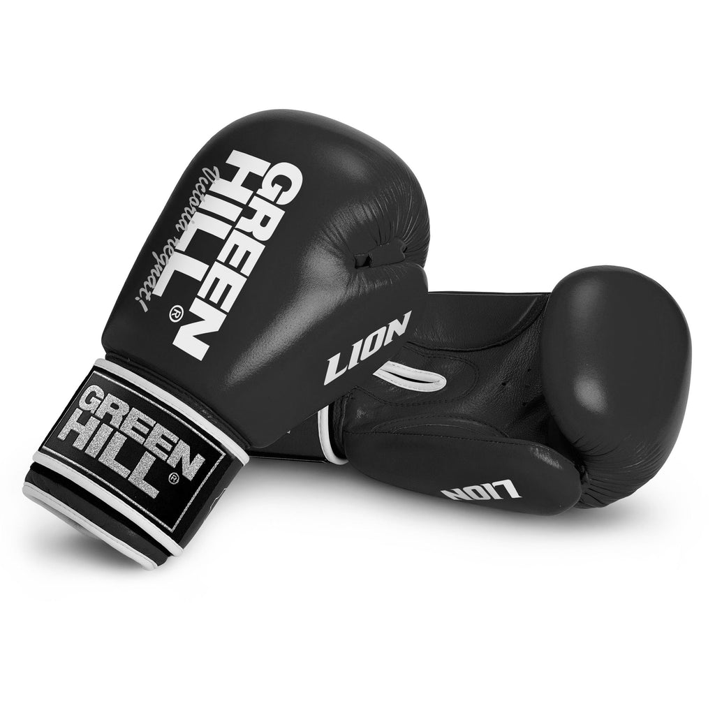 GREEN HILL Guanti Boxe Lion GUANTONI ANTISHOCK Pugilato Pelle