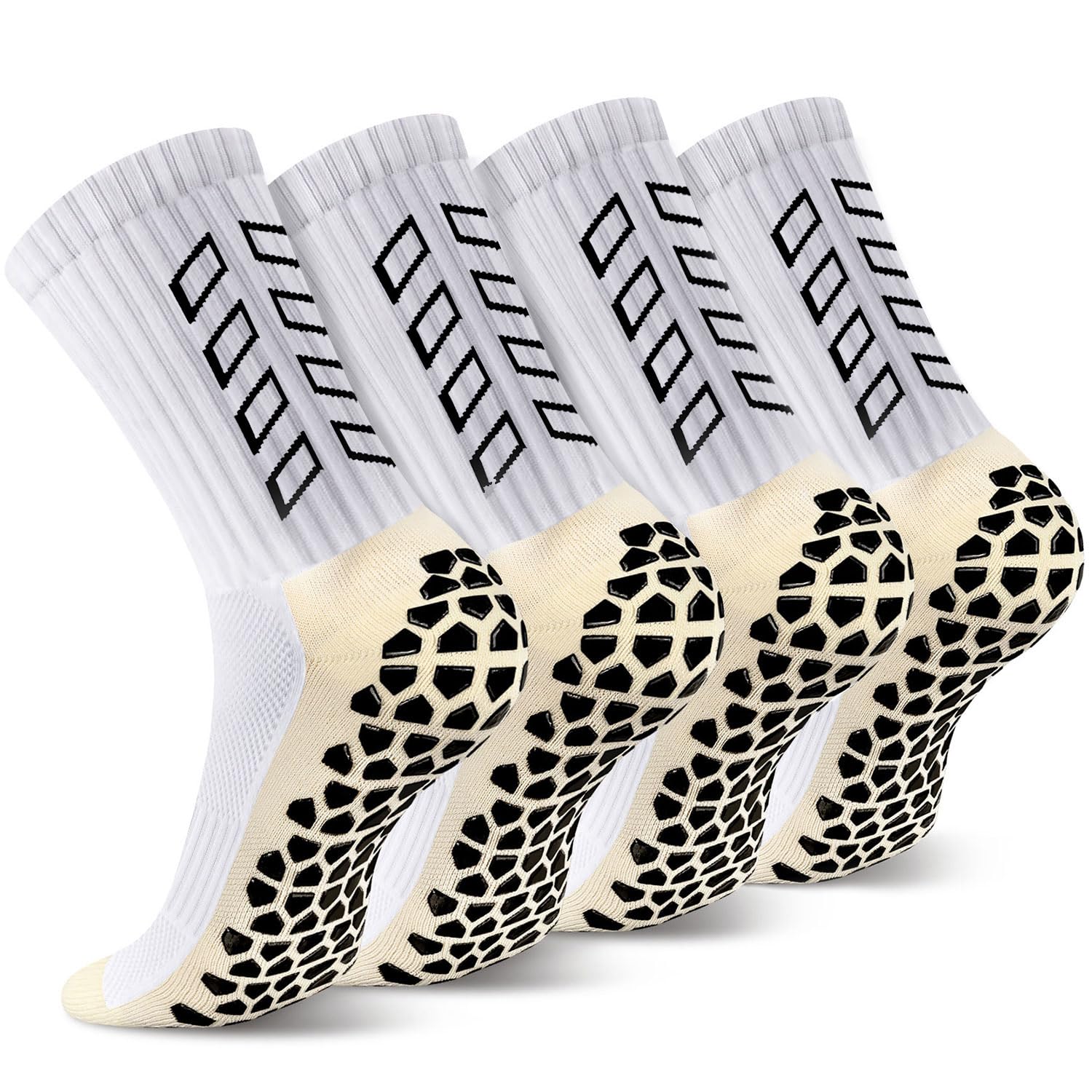 Calze Calcio Antiscivolo Uomo 37-45 Calze Antiscivolo Calcio Anti Vesciche Addensare Cotone Calzini Sportivi Donna Traspirante Calzini Grip Calcio per Ciclismo Trekking