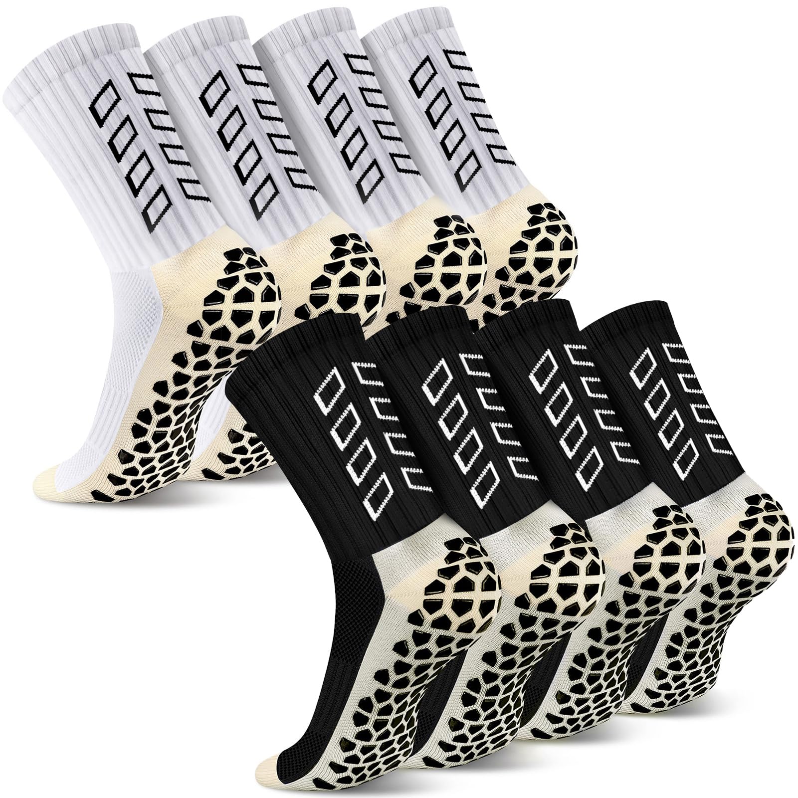 Calze Calcio Antiscivolo Uomo 37-45 Calze Antiscivolo Calcio Anti Vesciche Addensare Cotone Calzini Sportivi Donna Traspirante Calzini Grip Calcio per Ciclismo Trekking