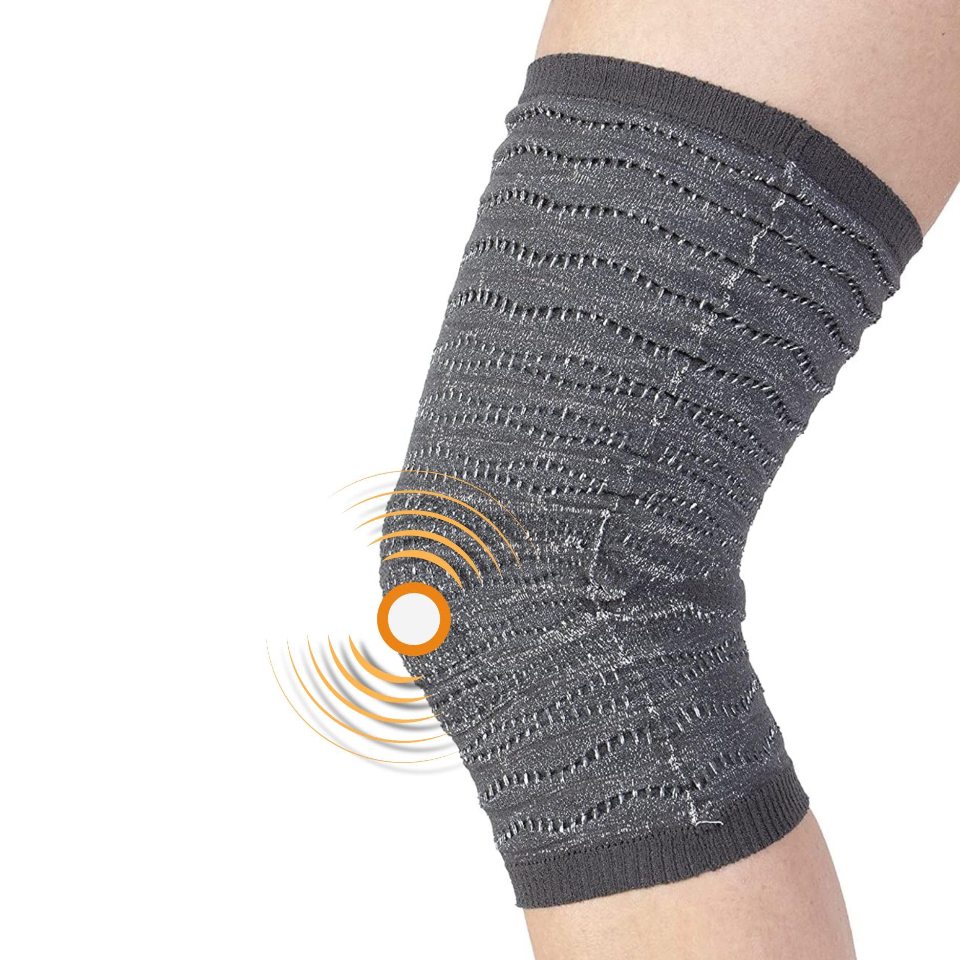 Spikenergy Ginocchiera Ortopedica Elettro Magnetoterapia - Unisex, Per Artrosi ed Artrite, Traumi Distorsivi, Tendinite, Fascia Ginocchio Elastica, Dispositivo Medico Detraibile - Made in Italy