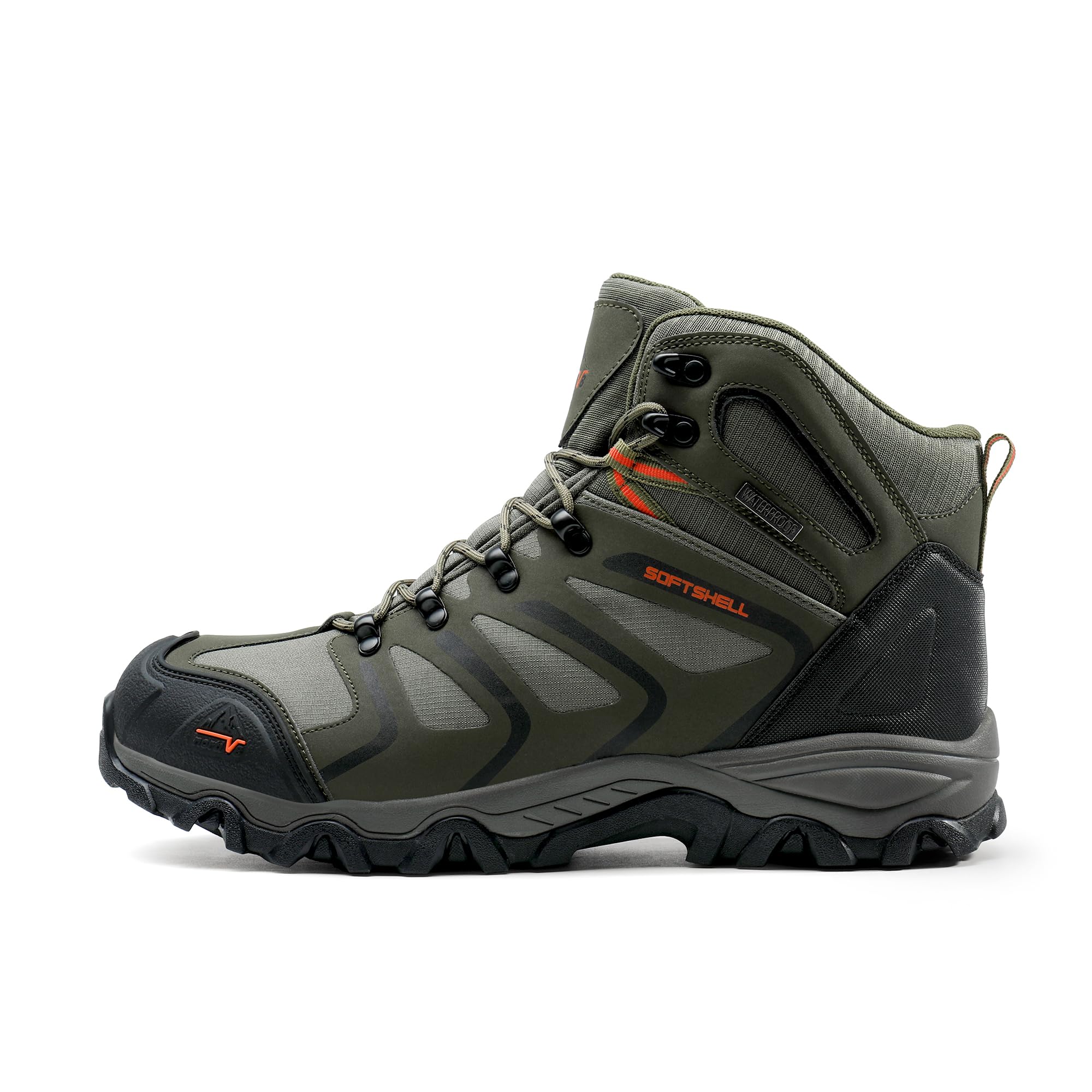 NORTIV 8 Stivali da Trekking da Uomo Escursionismo All'aria Aperta Scarpe da Trekking Scarponi Scarpe da Arrampicata Alpinismo Armadillo