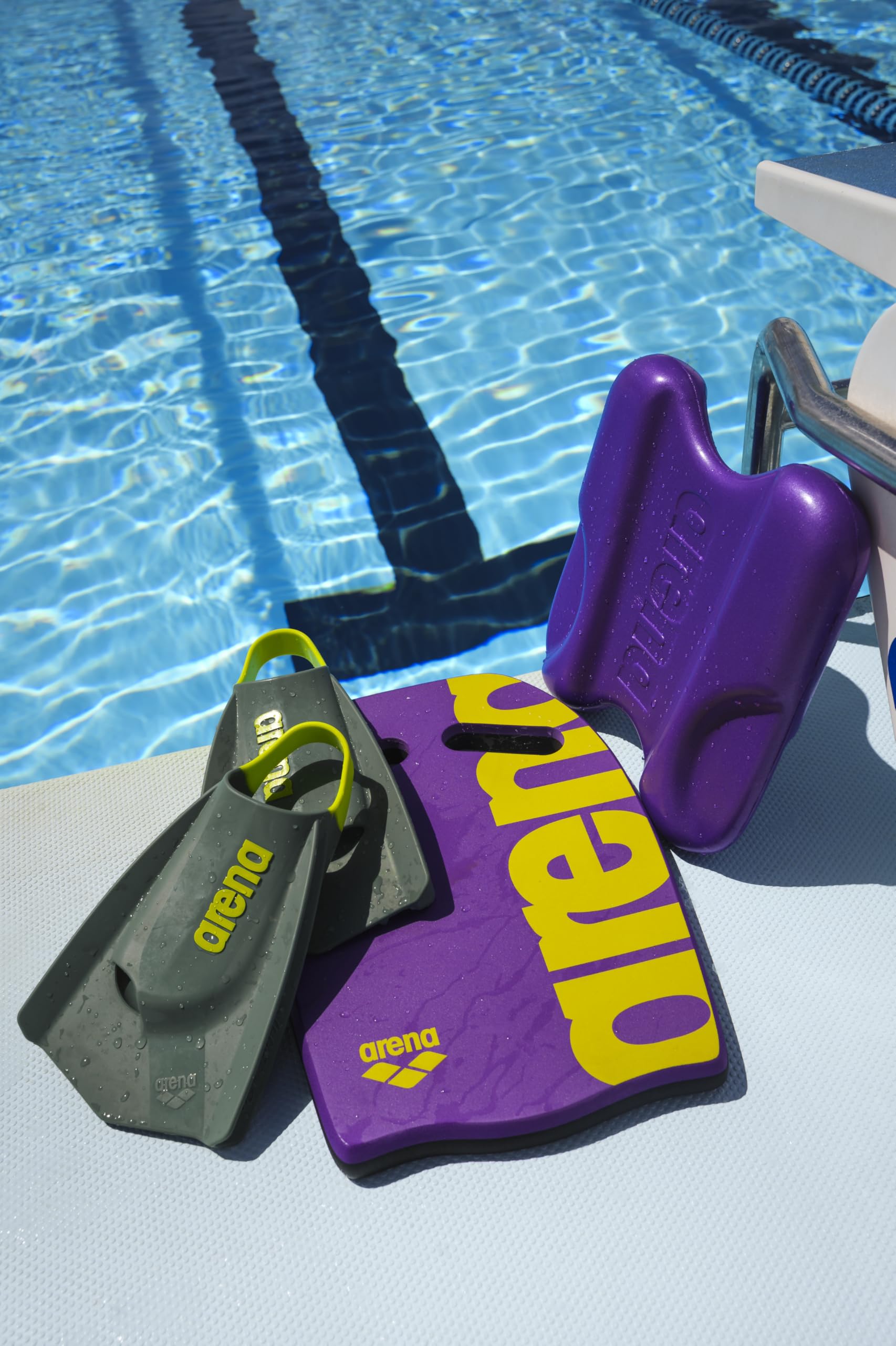 Arena Powerfin PRO II, Pinne Unisex per Adulti, in Silicone, a Lama Corta, Piede Destro/Sinistro Personalizzabile, Misure: 36,5-47,5