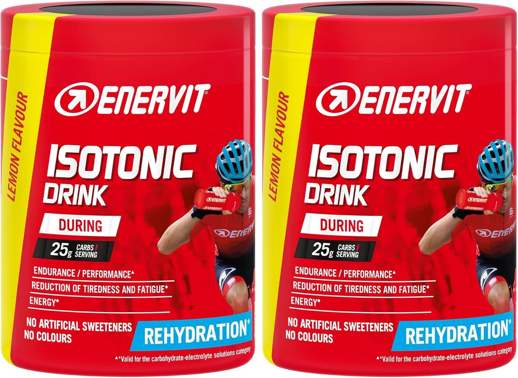 Enervit, Isotonic Drink Arancia, Bevanda Reidratante, Per Reidratarsi Durante Sforzi Prolungati, Riduce la Stanchezza, 25g di Carboidrati a Porzione, Gusto Arancia, Barattolo da 420g
