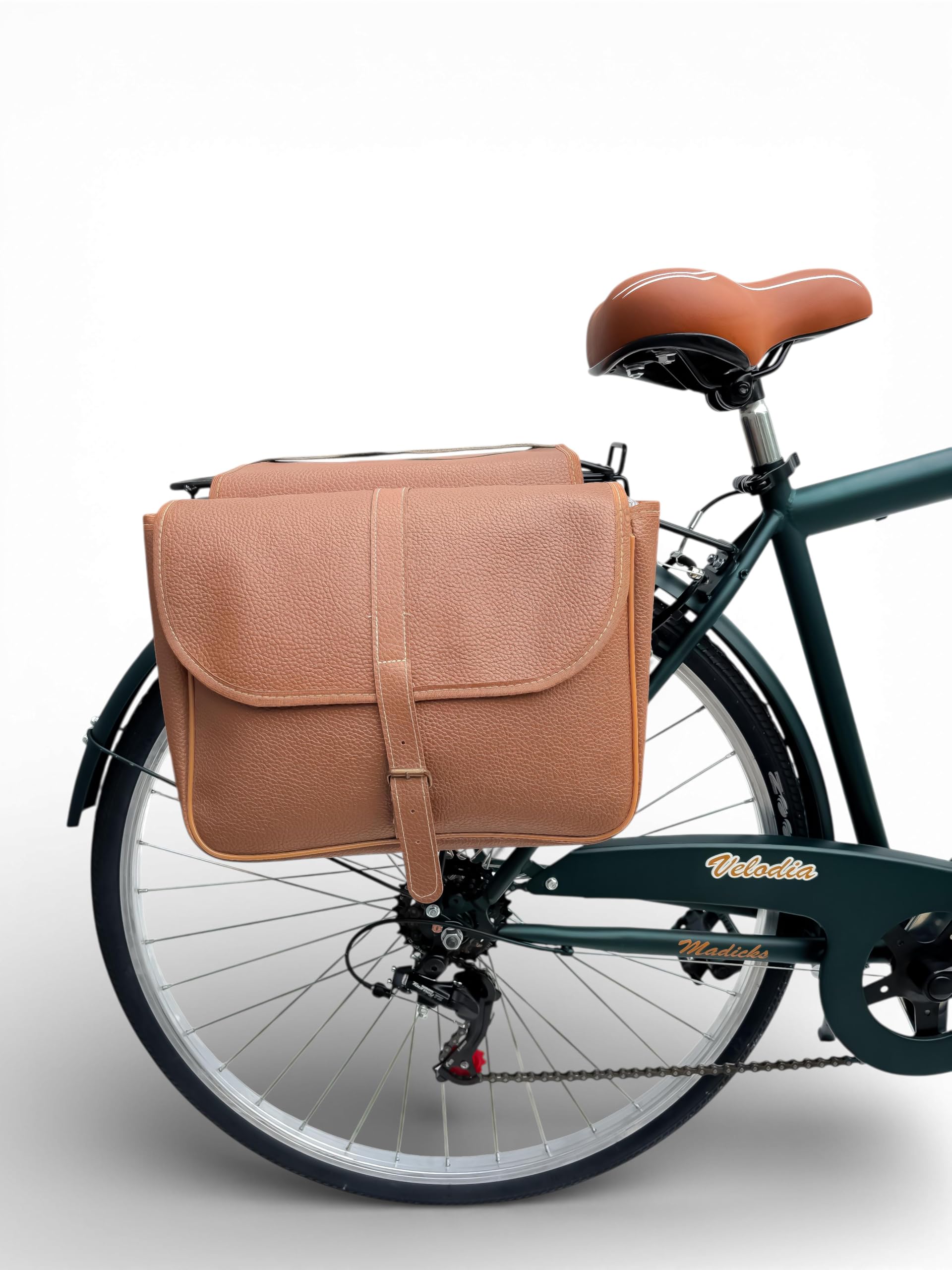 Bicicletta Uomo 28" Passeggio Verde Vintage Velodia Bici da Città con Cambio Shimano · Comoda e Robusta · Perfetta per Spostamenti Quotidiani e Tempo Libero · Stile Retrò