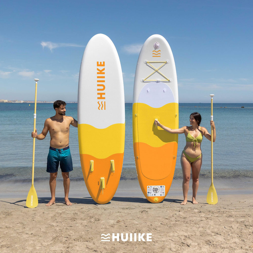 HUIIKE Tavola Sup Gonfiabile Adulti con Accessori Inclusi, Pagaia, Pinne, Pompa. Stand Up Paddle Board con Grande Stabilità e Resistenza. 305 x 84 x 15 cm, Carico Massimo 130 kg
