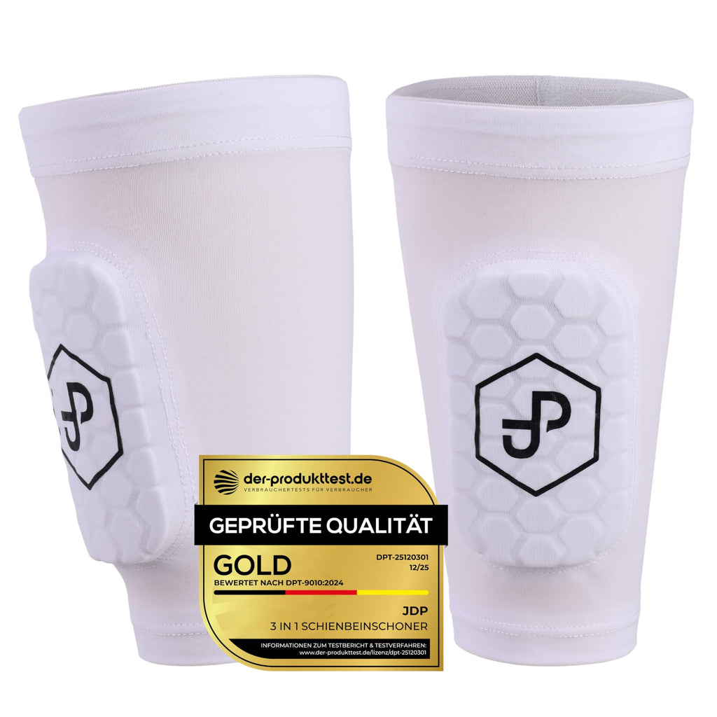 JDP Premium parastinchi 3 in 1, calze con parastinchi integrato da calcio uomo / donna / bambini, protezioni per tibia incluse con calzettoni da calcio, parastinchi da sportivi, accessori sportivi