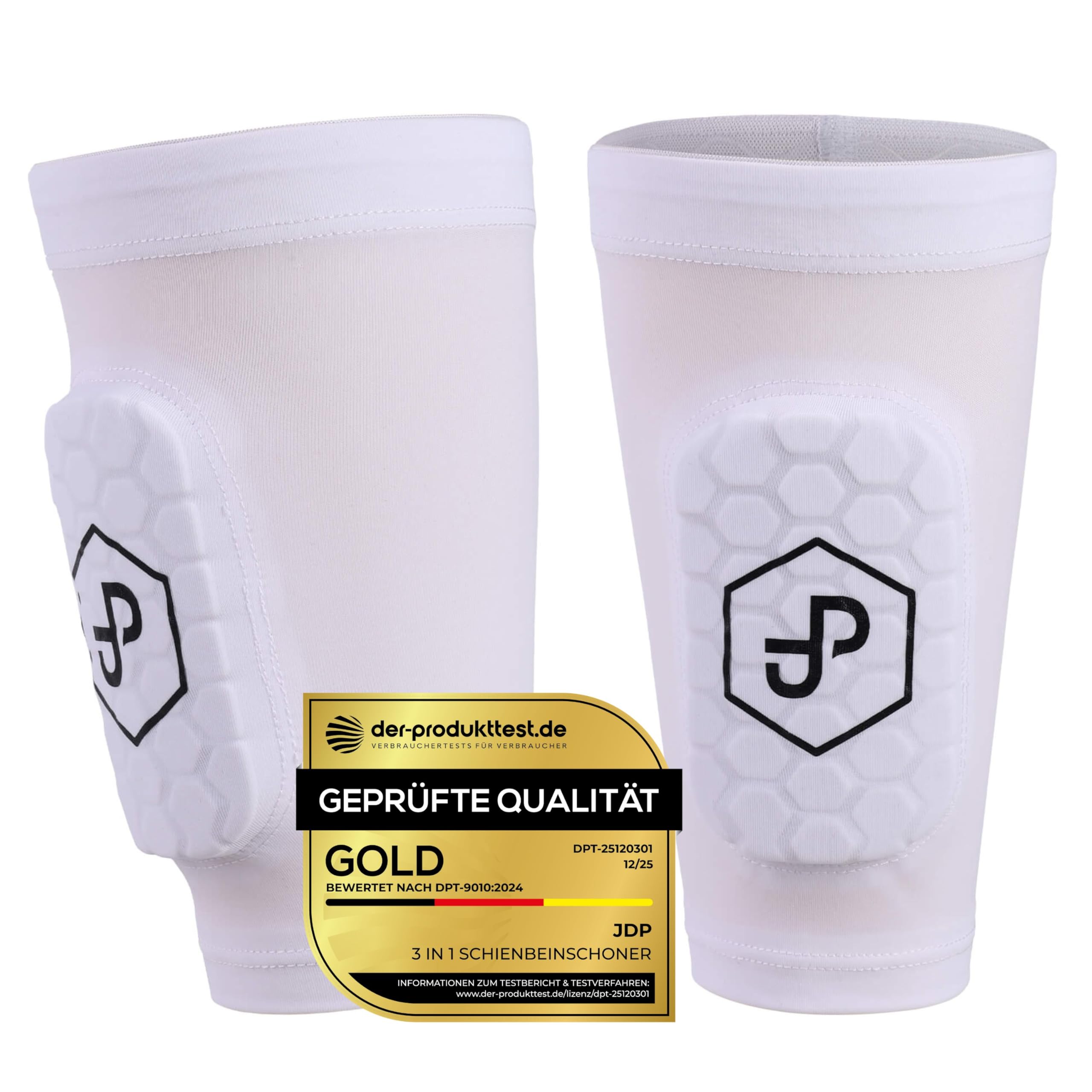 JDP Premium parastinchi 3 in 1, calze con parastinchi integrato da calcio uomo / donna / bambini, protezioni per tibia incluse con calzettoni da calcio, parastinchi da sportivi, accessori sportivi