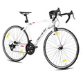 HILAND Alliance Bici da Strada 28”, 14 Velocità, Telaio in Alluminio da 49/53/57 cm, 700C Bicicletta da Città e da Pendolare per Uomo e Donna, Nero/Bianco
