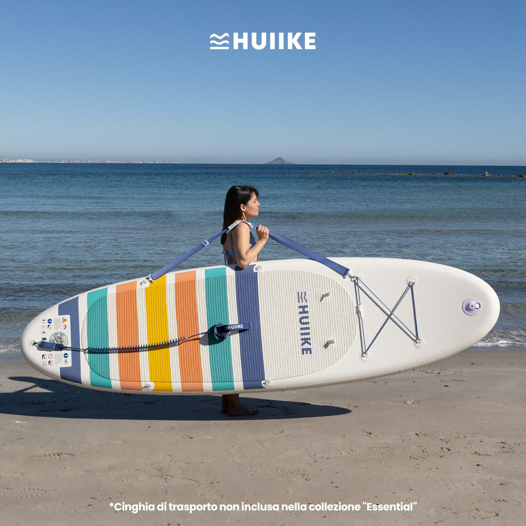 HUIIKE Tavola Sup Gonfiabile Adulti con Accessori Inclusi, Pagaia, Pinne, Pompa. Stand Up Paddle Board con Grande Stabilità e Resistenza. 305 x 84 x 15 cm, Carico Massimo 130 kg