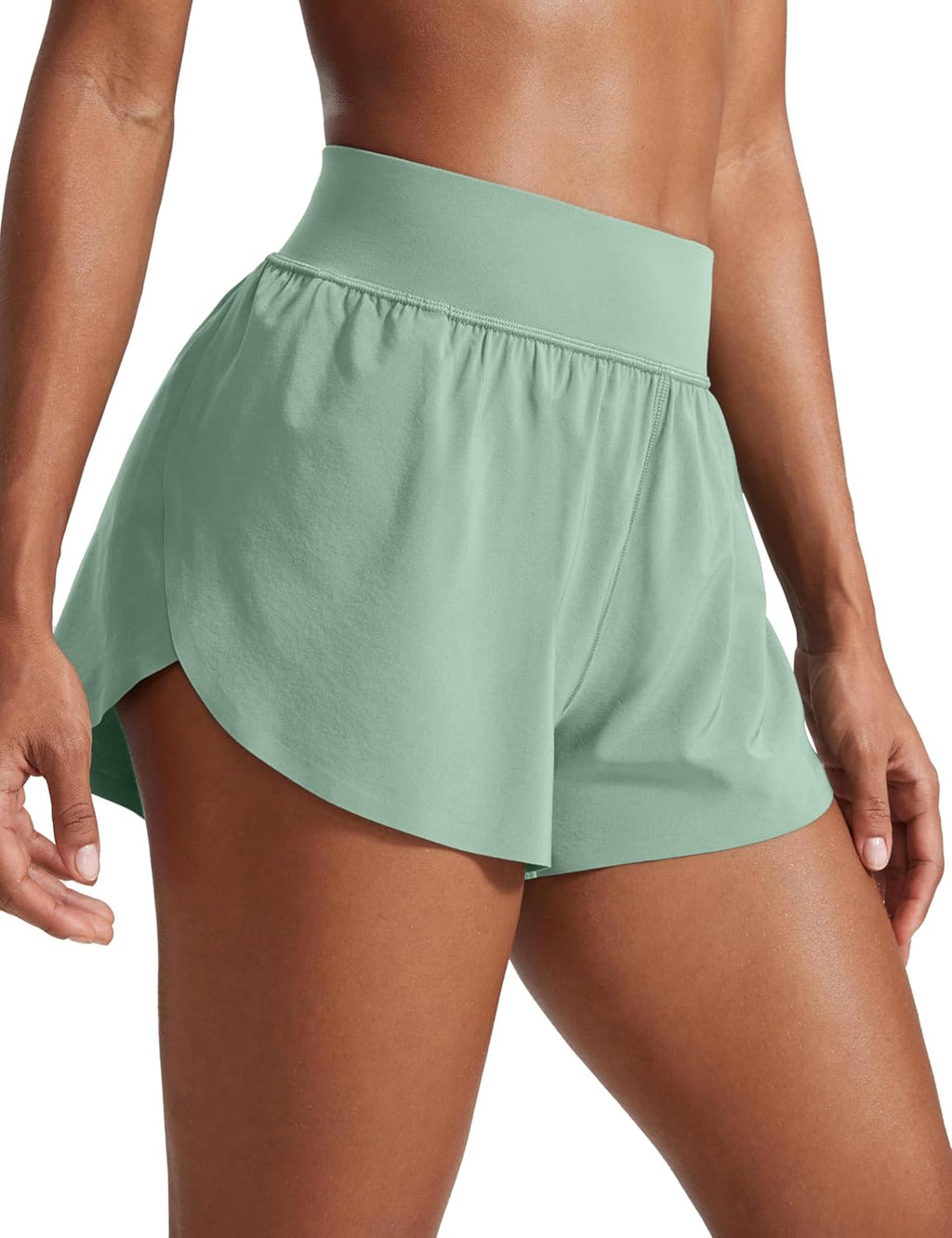 CRZ YOGA Pantaloncini da Corsa Dolphin a Vita Alta da Donna Divisione Alta