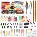 Vicloon Esche da Pesca, Esche Artificiali da Pesca Contiene Crankbaits, Stickbait, Vermi, Ganci Singolo, Pinze, ECC