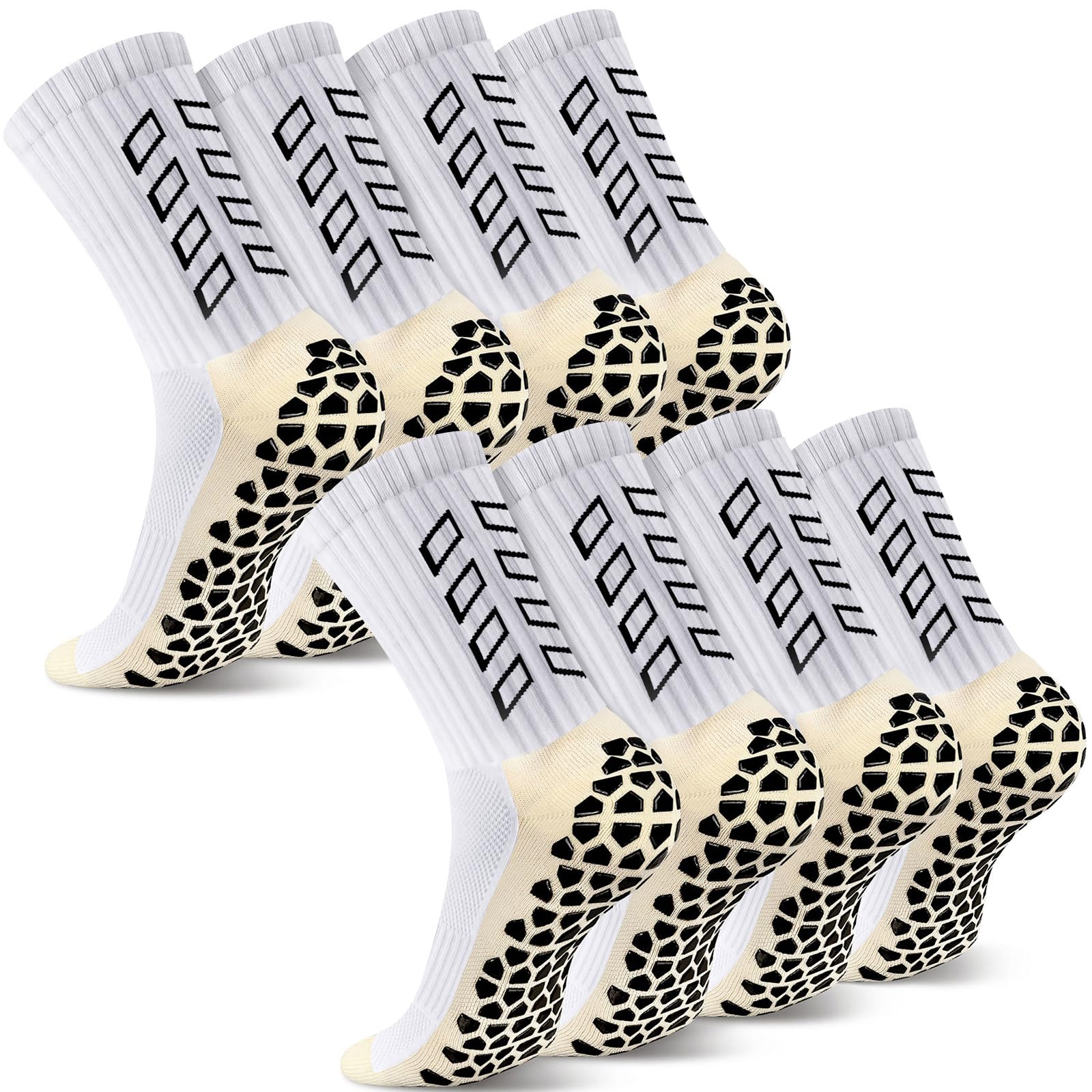 Calze Calcio Antiscivolo Uomo 37-45 Calze Antiscivolo Calcio Anti Vesciche Addensare Cotone Calzini Sportivi Donna Traspirante Calzini Grip Calcio per Ciclismo Trekking