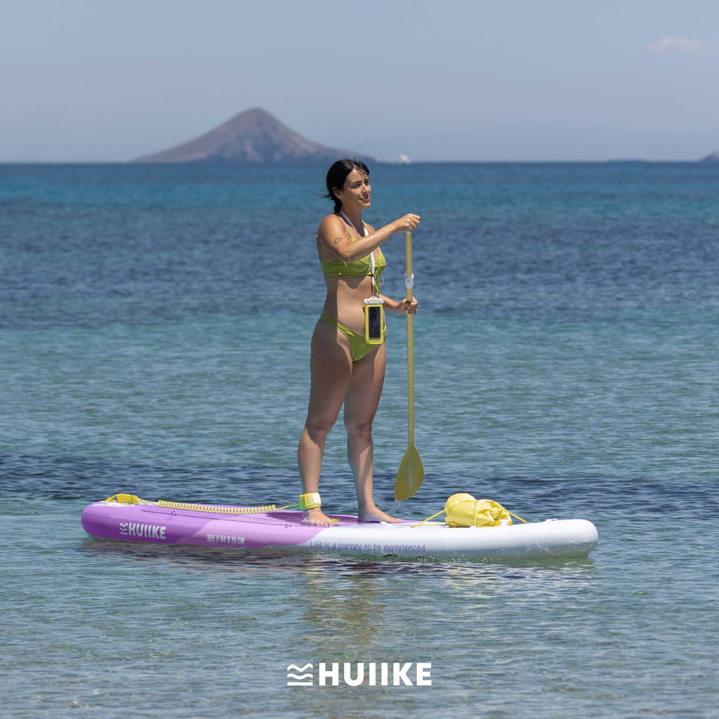 HUIIKE Tavola Sup Gonfiabile Adulti con Accessori Inclusi, Pagaia, Pinne, Pompa. Stand Up Paddle Board con Grande Stabilità e Resistenza. 305 x 84 x 15 cm, Carico Massimo 130 kg
