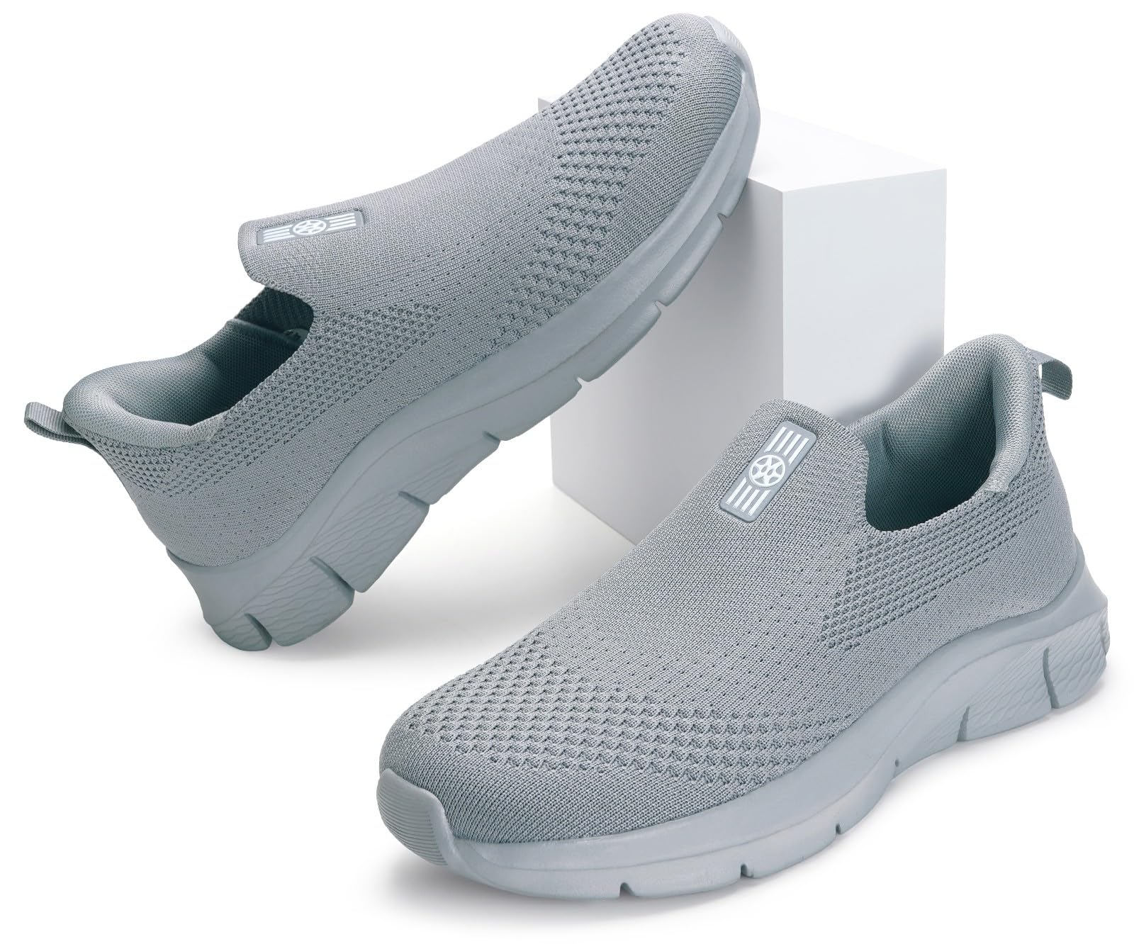 Knit Sneaker Donna Uomo Slips in Scarpe da Camminata da Ginnastica Corsa Sportive Passeggio Casual e Comode 36-46