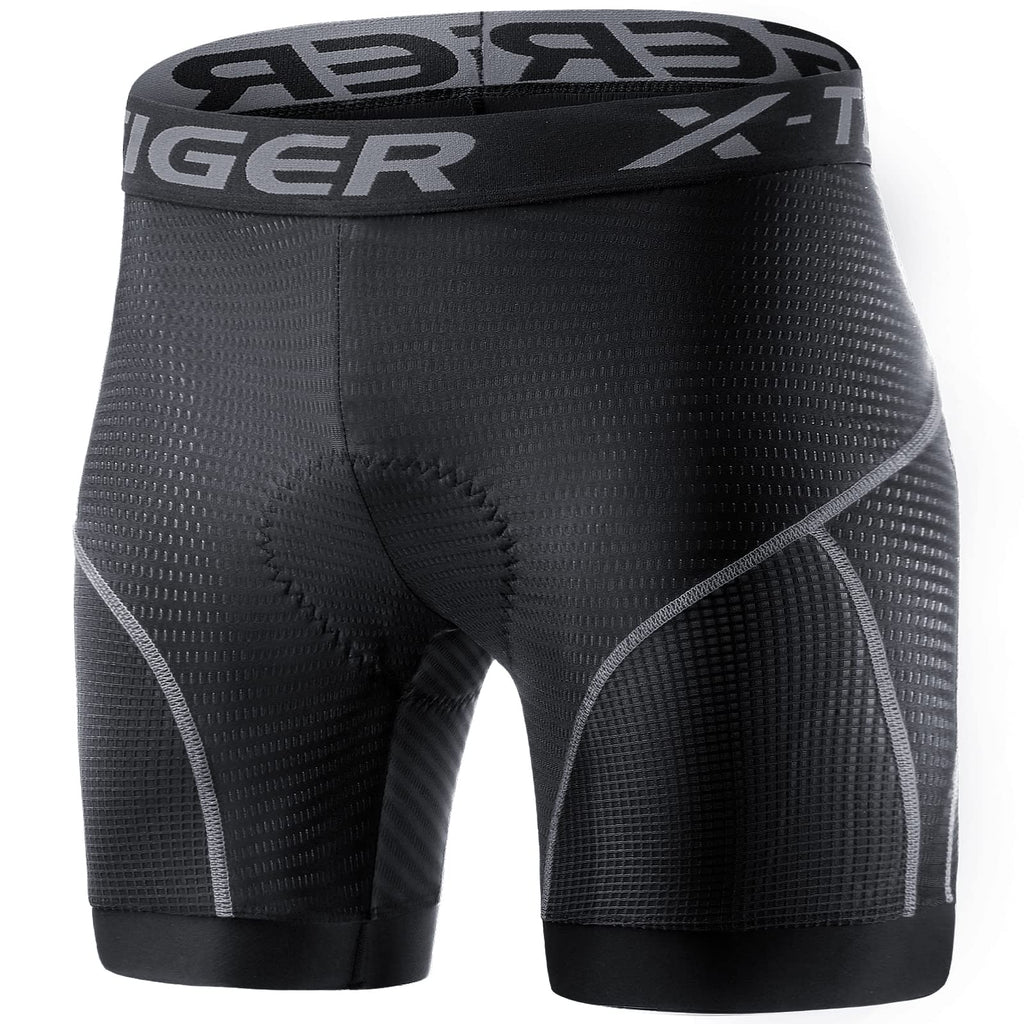 X-TIGER Cuissard cycliste homme avec rembourrage gel 5D respirant sous-vêtement caleçon de cyclisme pour vélo