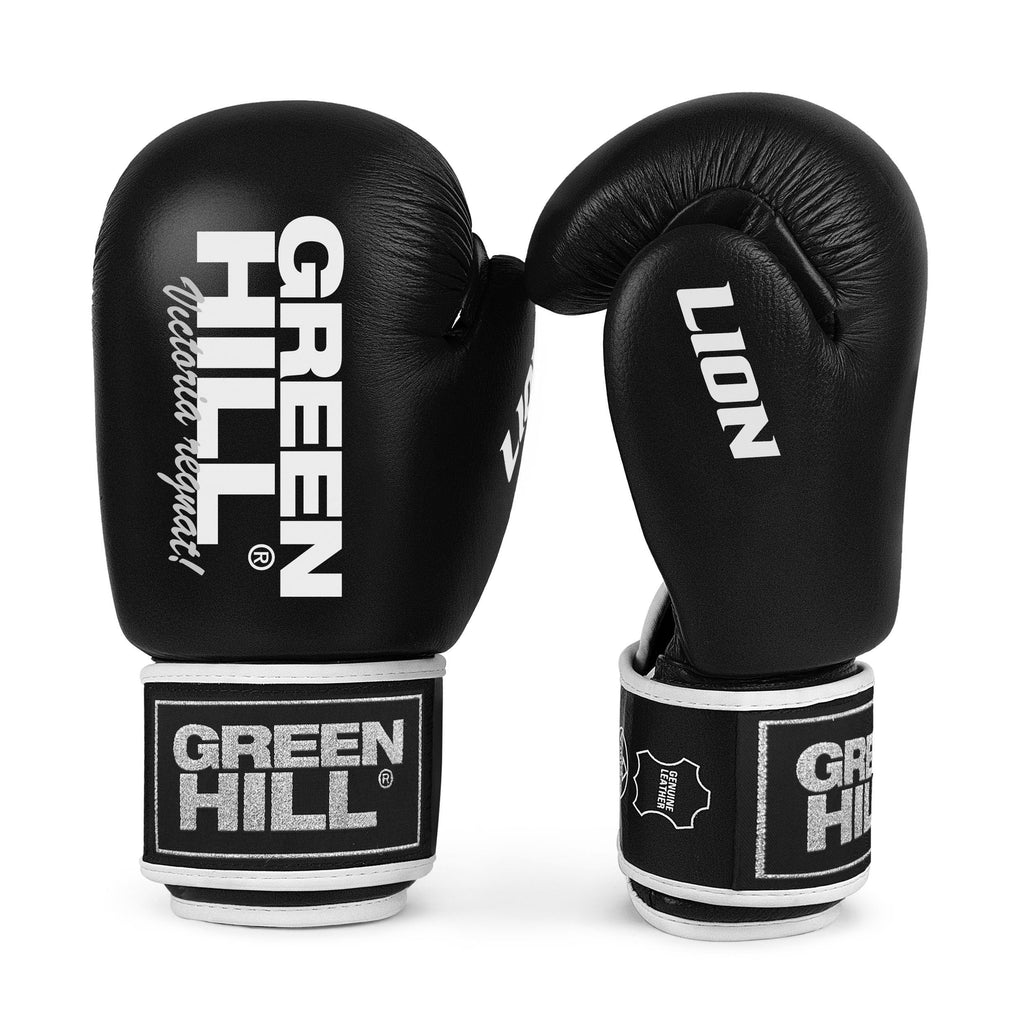 GREEN HILL Guanti Boxe Lion GUANTONI ANTISHOCK Pugilato Pelle