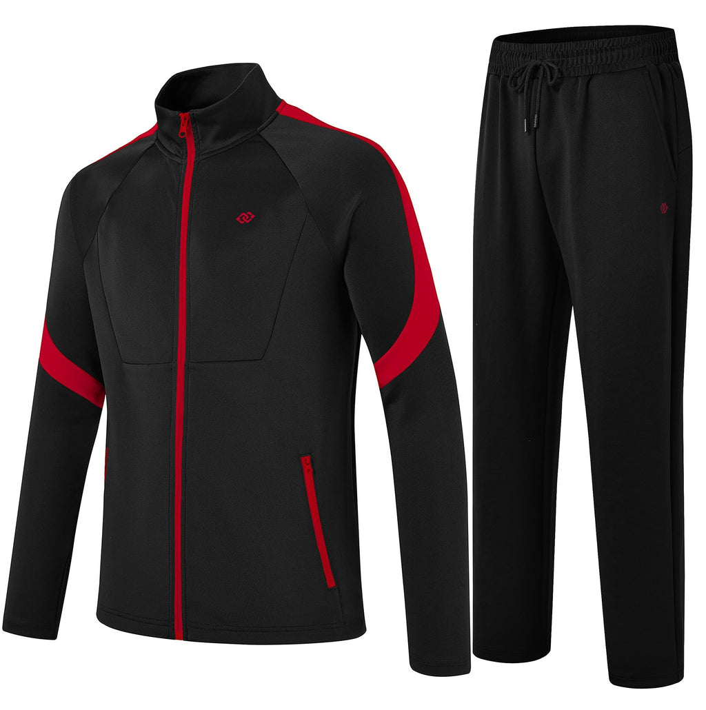 MoFiz Tuta Completo Sportivo Uomo Tennis Abbigliamento Palestra con Cerniera per Attività all'aperto