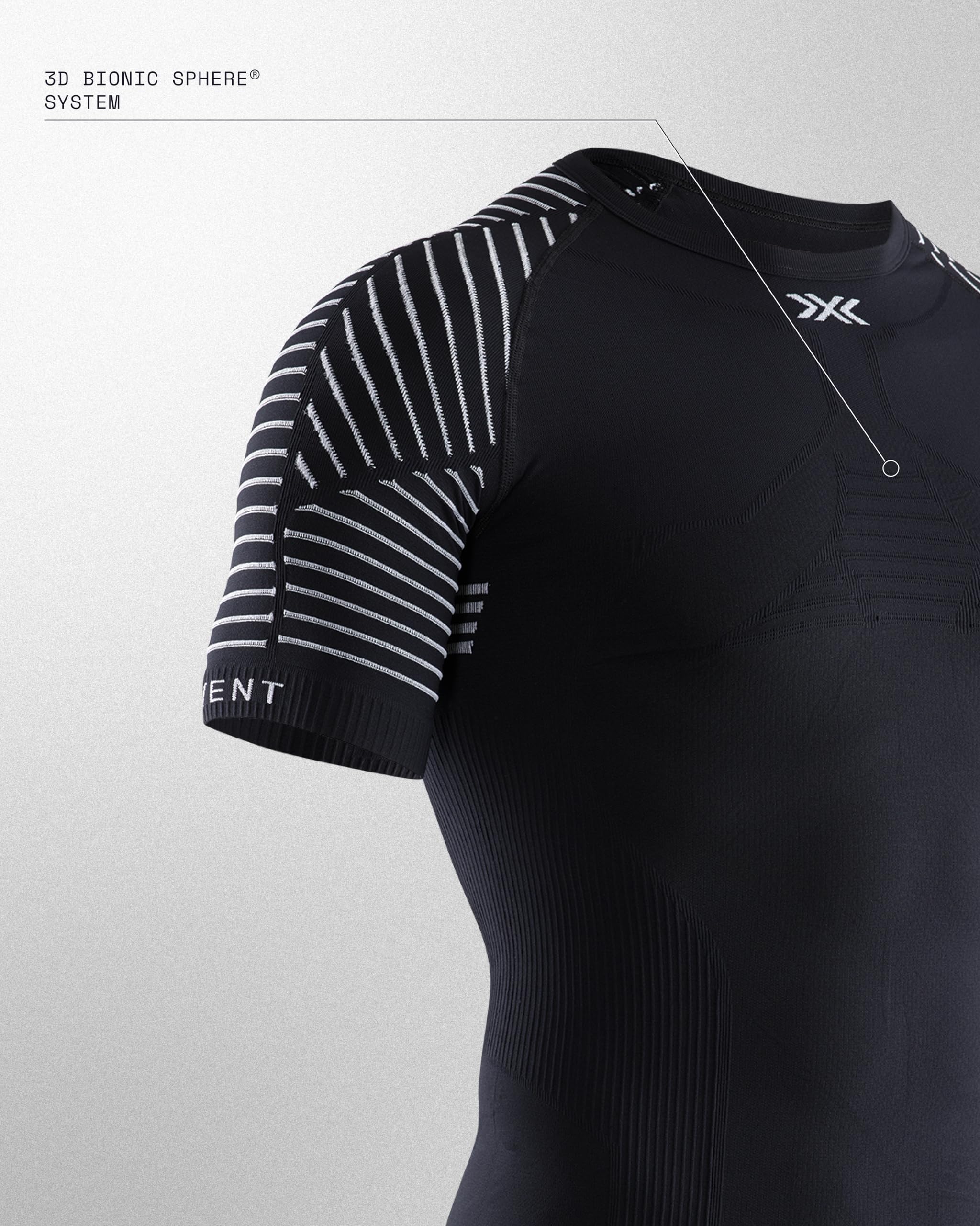 X-Bionic Invent 4.0 - Maglia Termica Uomo Manica Corta a Compressione - Alte Prestazioni per Running, Sci, Ciclismo, Fitness e Sport Invernali