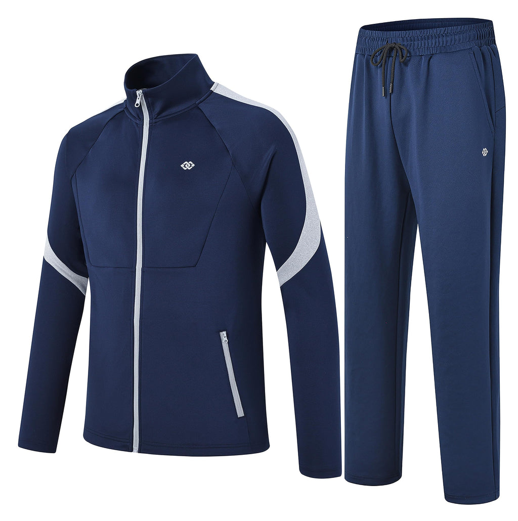 MoFiz Tuta Completo Sportivo Uomo Tennis Abbigliamento Palestra con Cerniera per Attività all'aperto