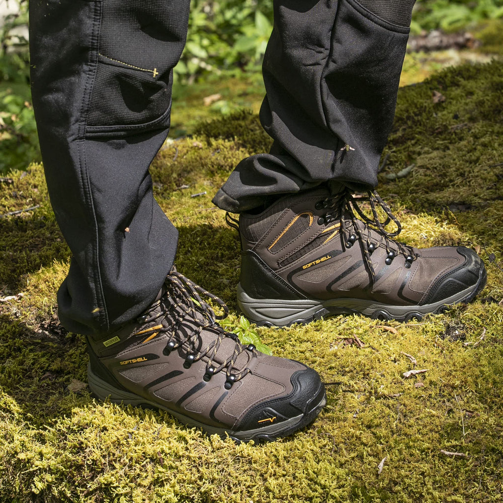 NORTIV 8 Stivali da Trekking da Uomo Escursionismo All'aria Aperta Scarpe da Trekking Scarponi Scarpe da Arrampicata Alpinismo Armadillo