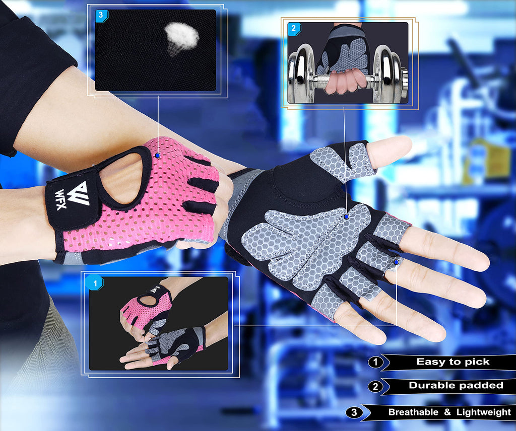 WESTWOOD FOX Guanti da fitness traspiranti e antiscivolo, per uomo e donna, per sollevamento pesi, bodybuilding, palestra, crossfit, allenamento con i pesi