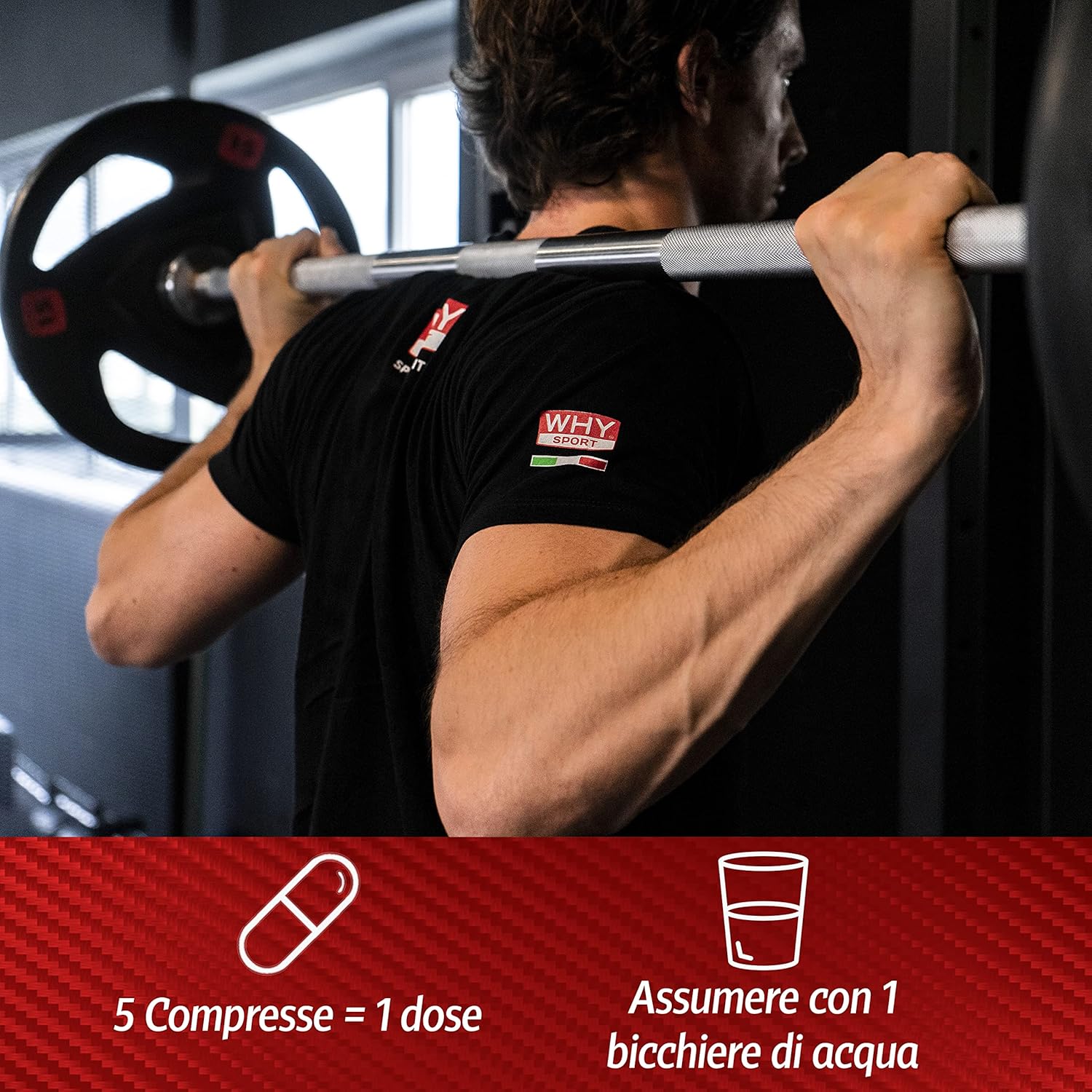 WHY SPORT ESSENZIALI 1300 - Acides Aminés Essentiels avec Vitamine B6 et Glutamine - 200 Comprimés