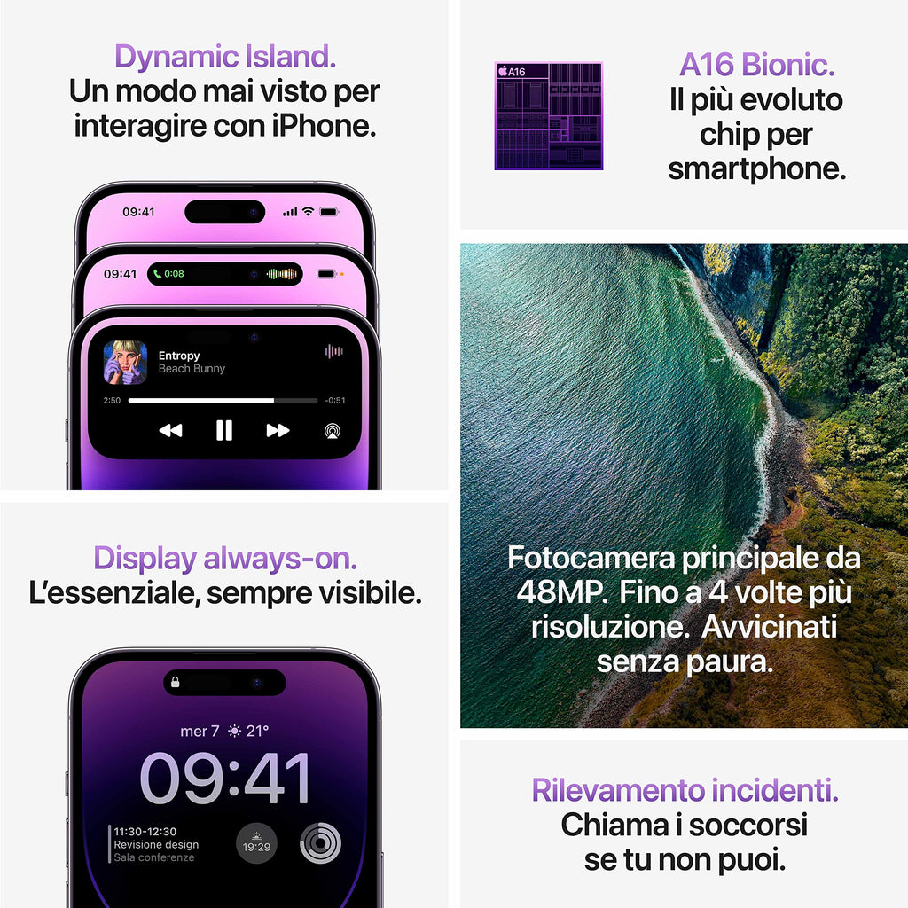Apple iPhone 14 Pro 256GB - Viola Scuro (Ricondizionato)