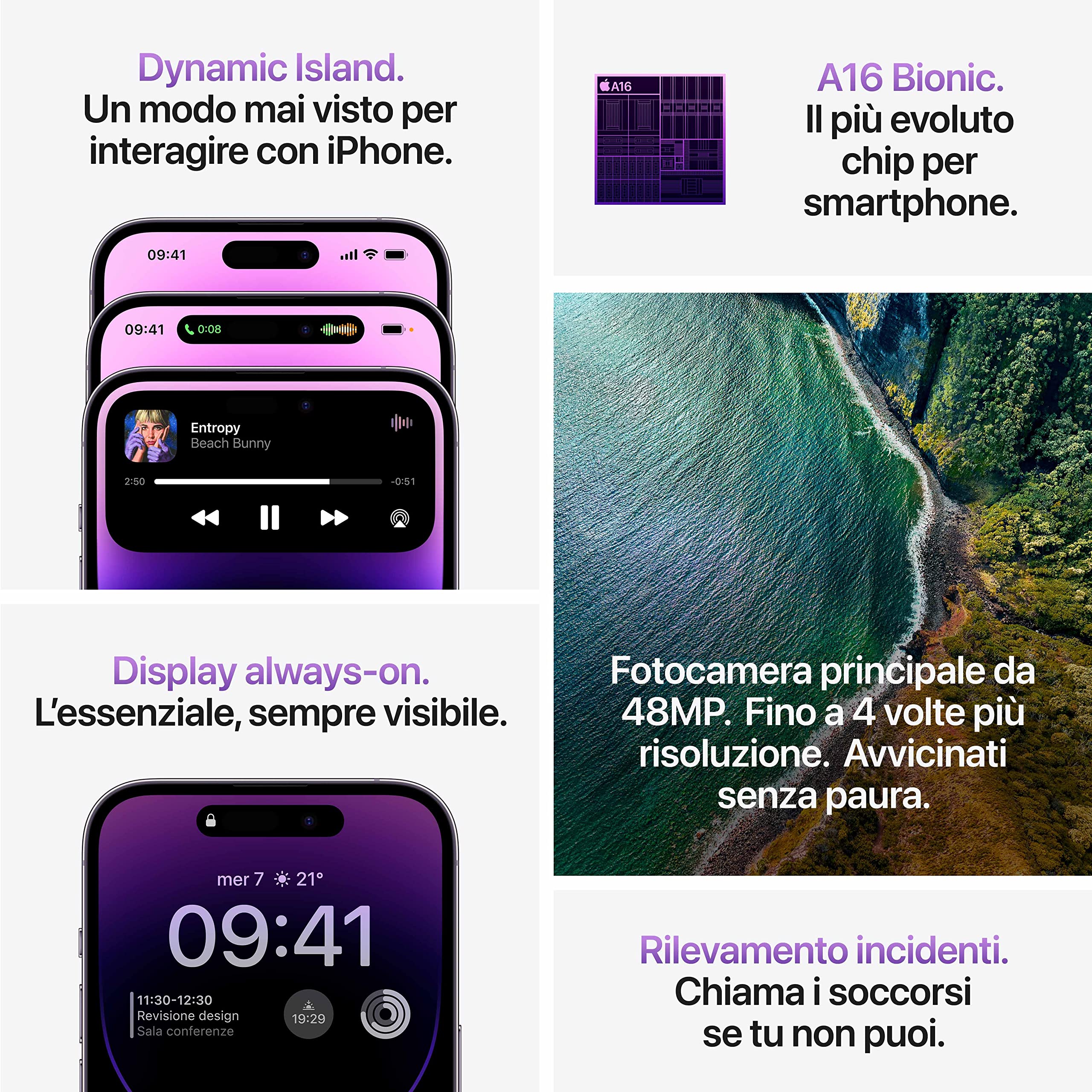 Apple iPhone 14 Pro 256GB - Viola Scuro (Ricondizionato)
