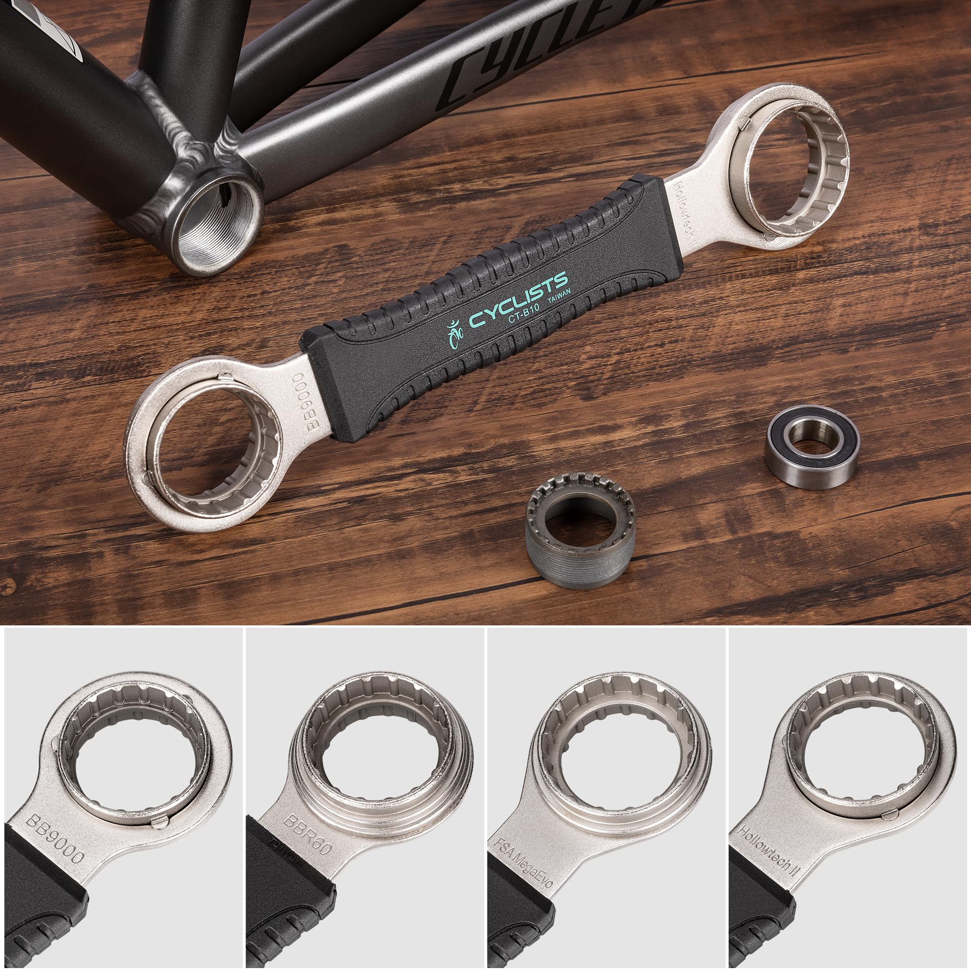 cyclists Kit di Riparazione Bici Portatile, Valigetta Attrezzi per Riparazioni Catene e Pneumatici, Set Completo di Attrezzi per Bici con Custodia per Trasporto