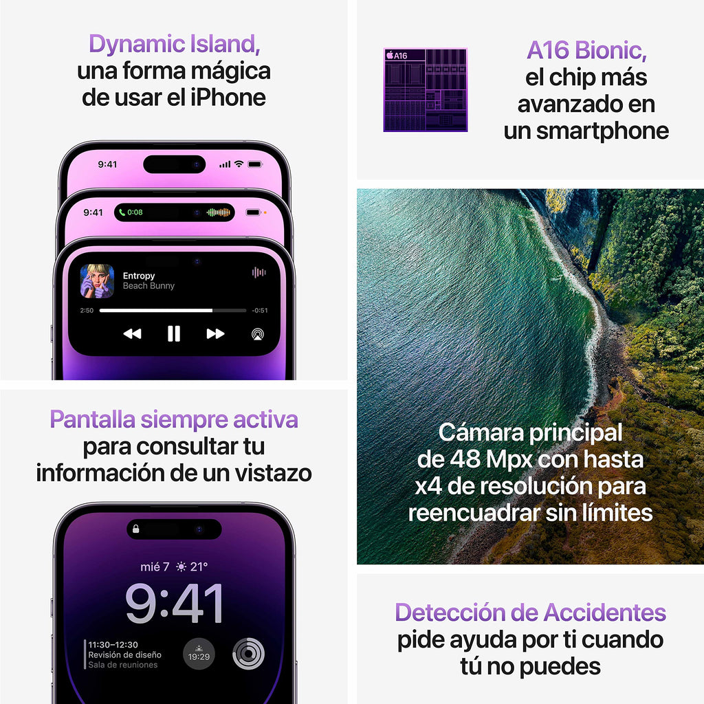 Apple iPhone 14 Pro 256GB - Viola Scuro (Ricondizionato)