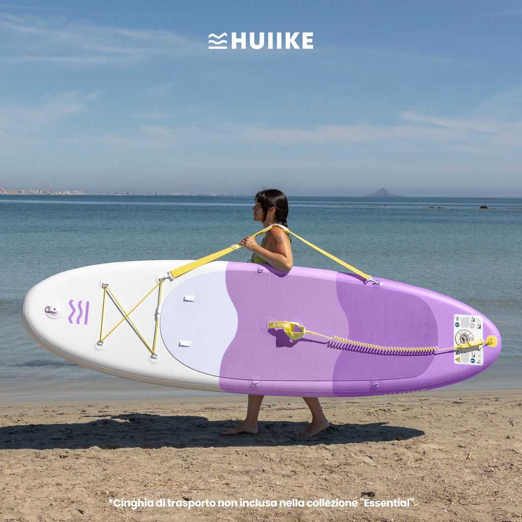 HUIIKE Tavola Sup Gonfiabile Adulti con Accessori Inclusi, Pagaia, Pinne, Pompa. Stand Up Paddle Board con Grande Stabilità e Resistenza. 305 x 84 x 15 cm, Carico Massimo 130 kg