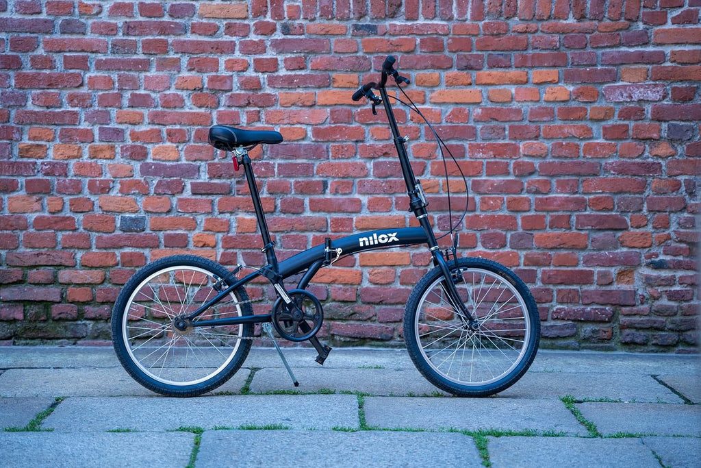 Nilox, Bike X0, Bici Pieghevole, Facile da Trasportare, Design Moderno, con Telaio Opaco in Acciaio, Bicicletta Leggera, 12 kg di Peso, con Cerchi in Alluminio da 20"