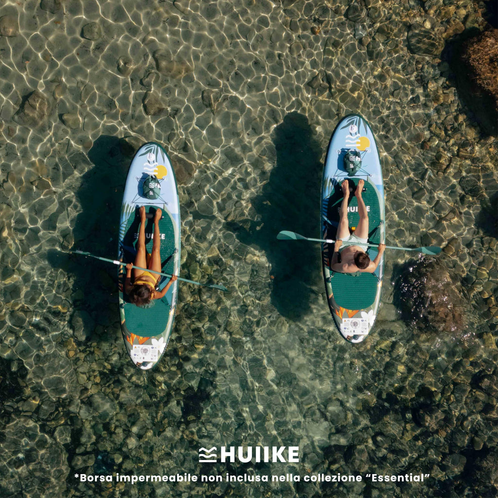 HUIIKE Tavola Sup Gonfiabile Adulti con Accessori Inclusi, Pagaia, Pinne, Pompa. Stand Up Paddle Board con Grande Stabilità e Resistenza. 305 x 84 x 15 cm, Carico Massimo 130 kg