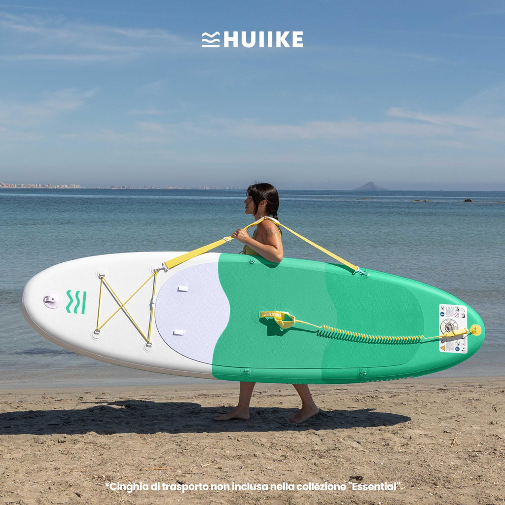 HUIIKE Tavola Sup Gonfiabile Adulti con Accessori Inclusi, Pagaia, Pinne, Pompa. Stand Up Paddle Board con Grande Stabilità e Resistenza. 305 x 84 x 15 cm, Carico Massimo 130 kg